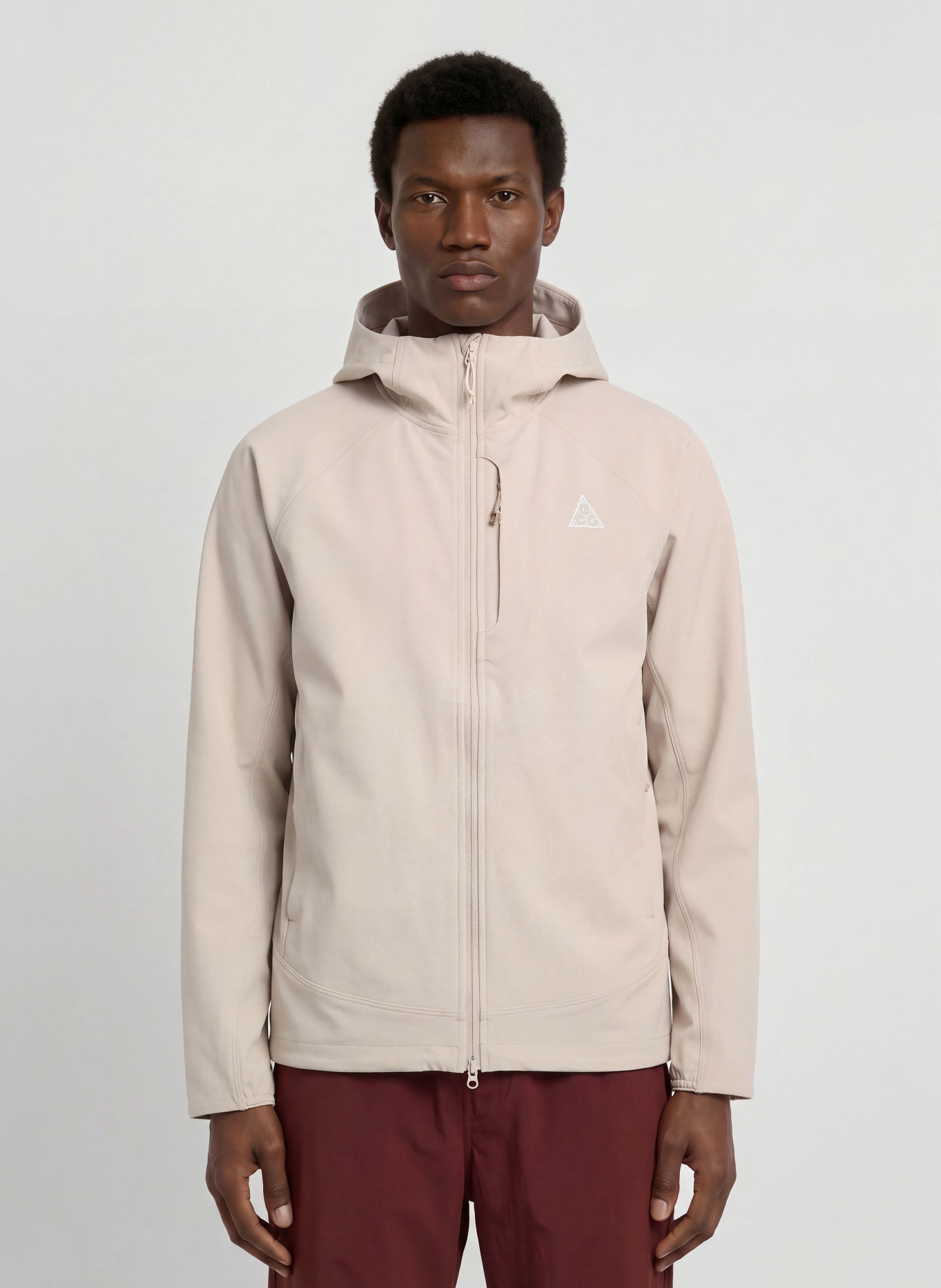 Nike Funkční bunda ACG CLOUD TREKKER: BÉŽOVÁ / BÍLÁ