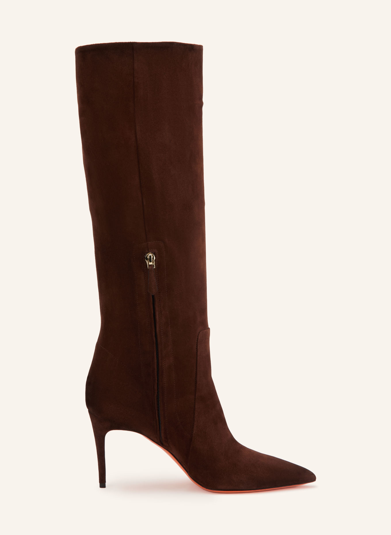 Santoni Kozačky VIOLA85: HNĚDÁ
