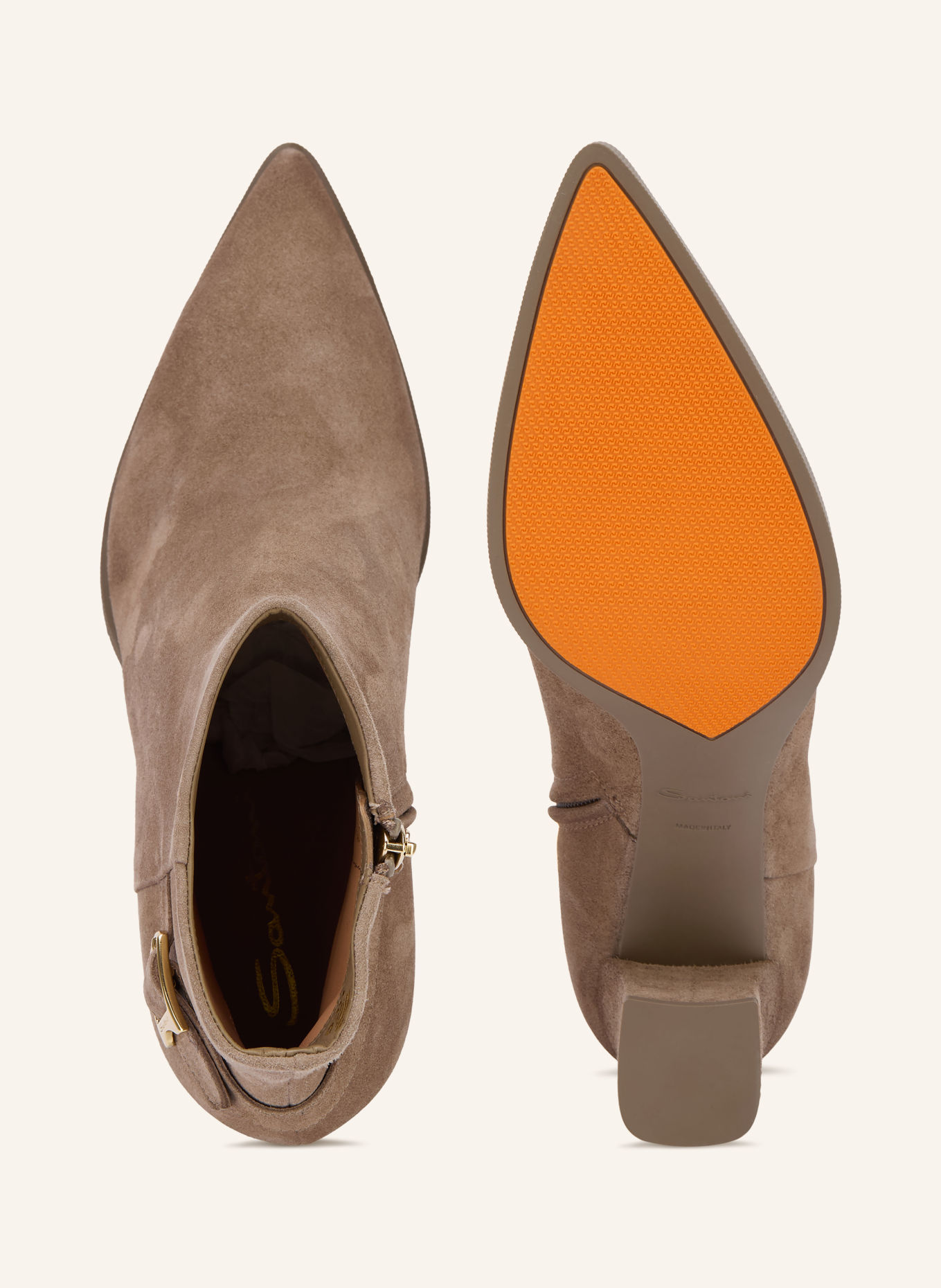 Santoni Bottines ELLY65: BEIGE / OR