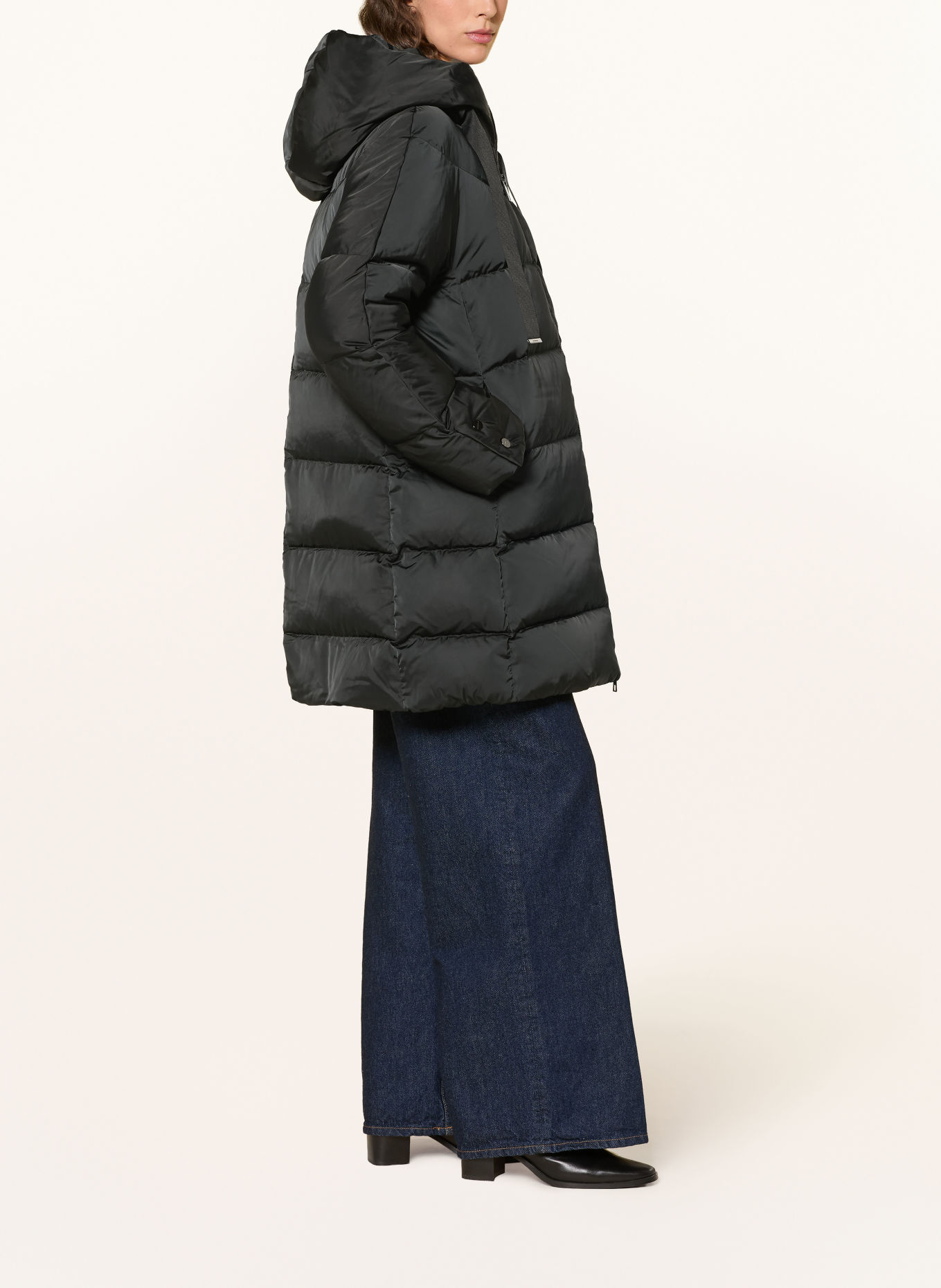 Rich & Royal Donsmantel: ZWART
