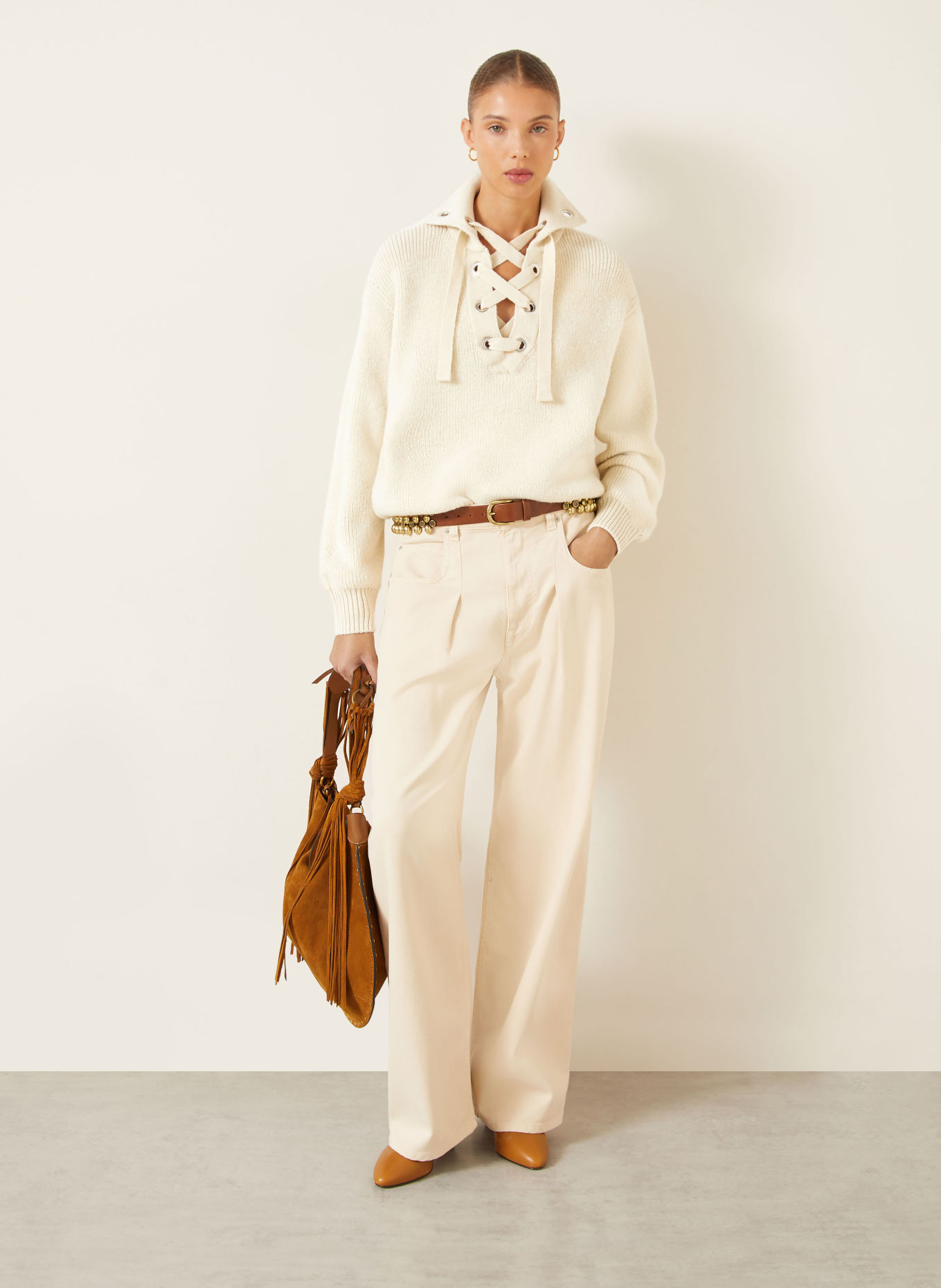 ISABEL MARANT Pulover YDALIA: ECRU