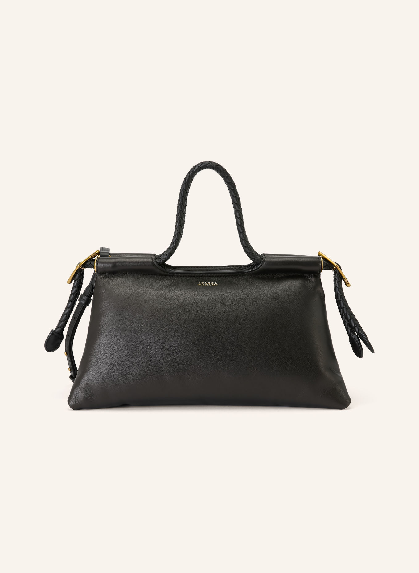 ISABEL MARANT Sac à main PIPA MEDIUM: NOIR / OR