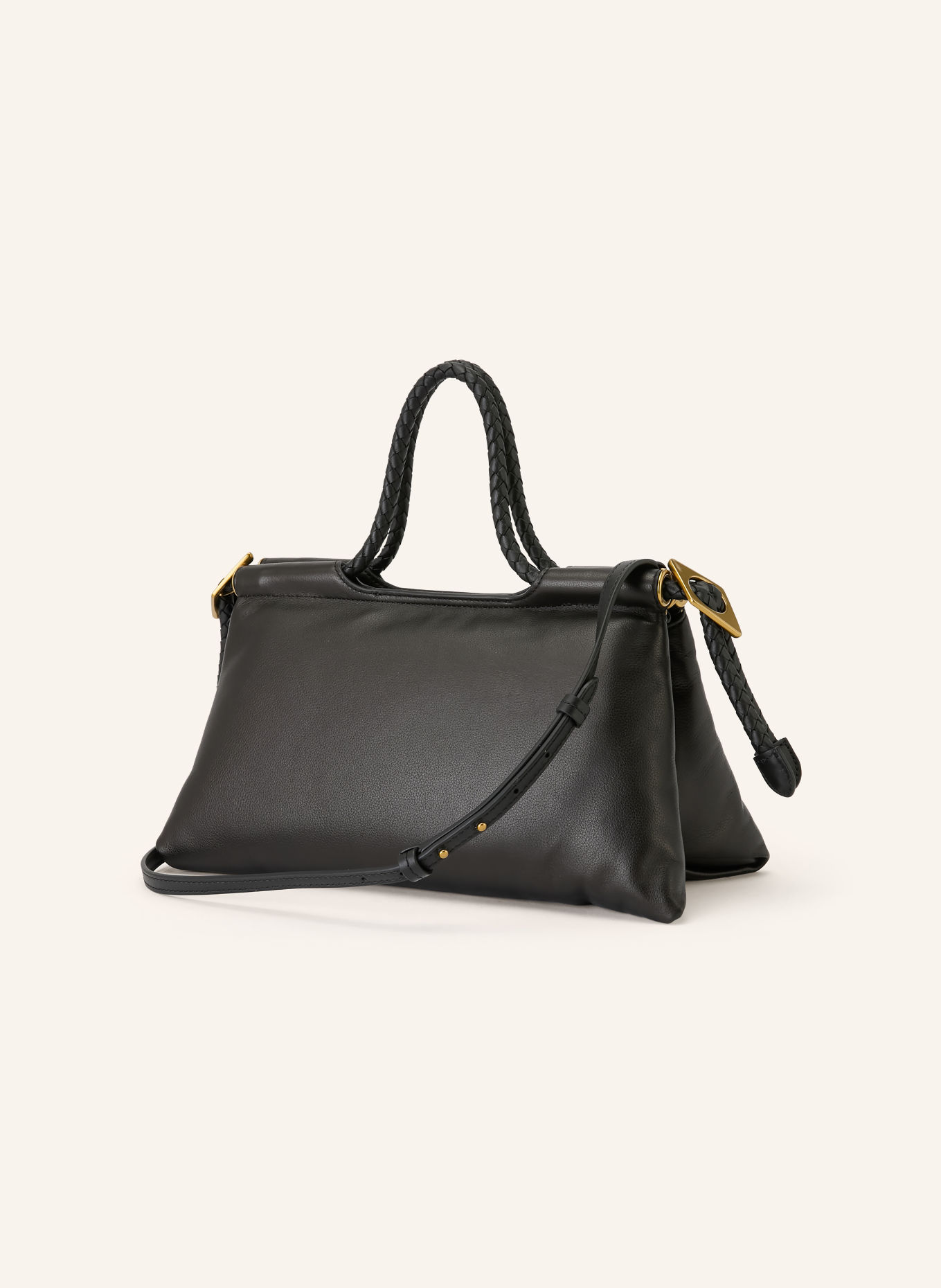 ISABEL MARANT Sac à main PIPA MEDIUM: NOIR / OR