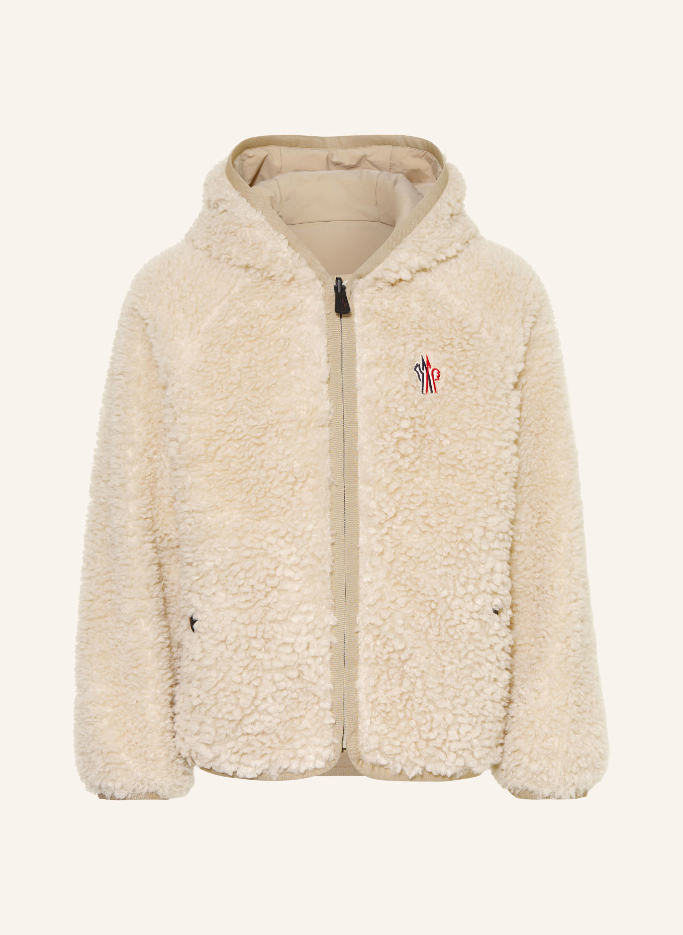 MONCLER enfant Veste polaire réversible: BEIGE