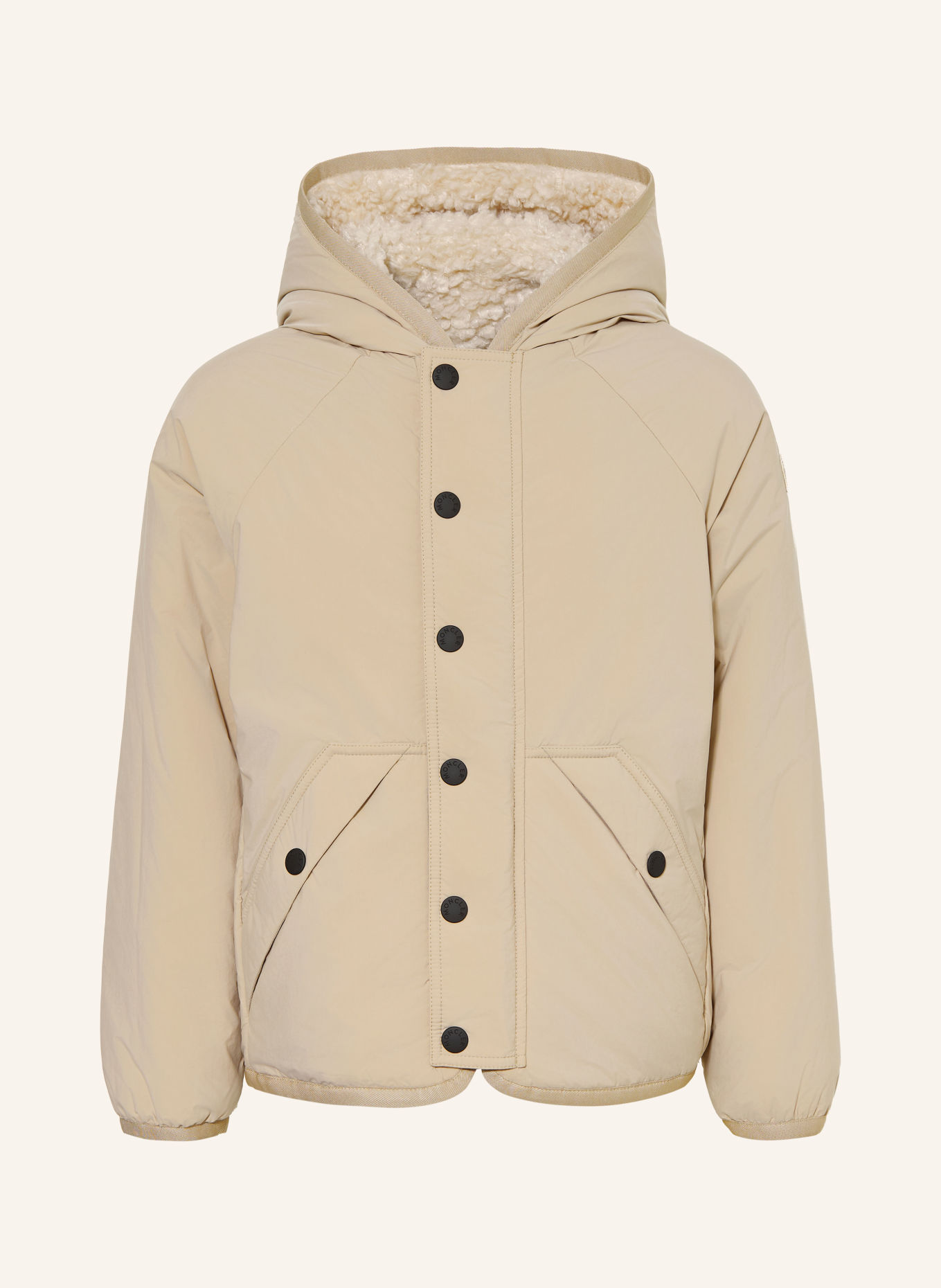 MONCLER enfant Veste polaire réversible: BEIGE