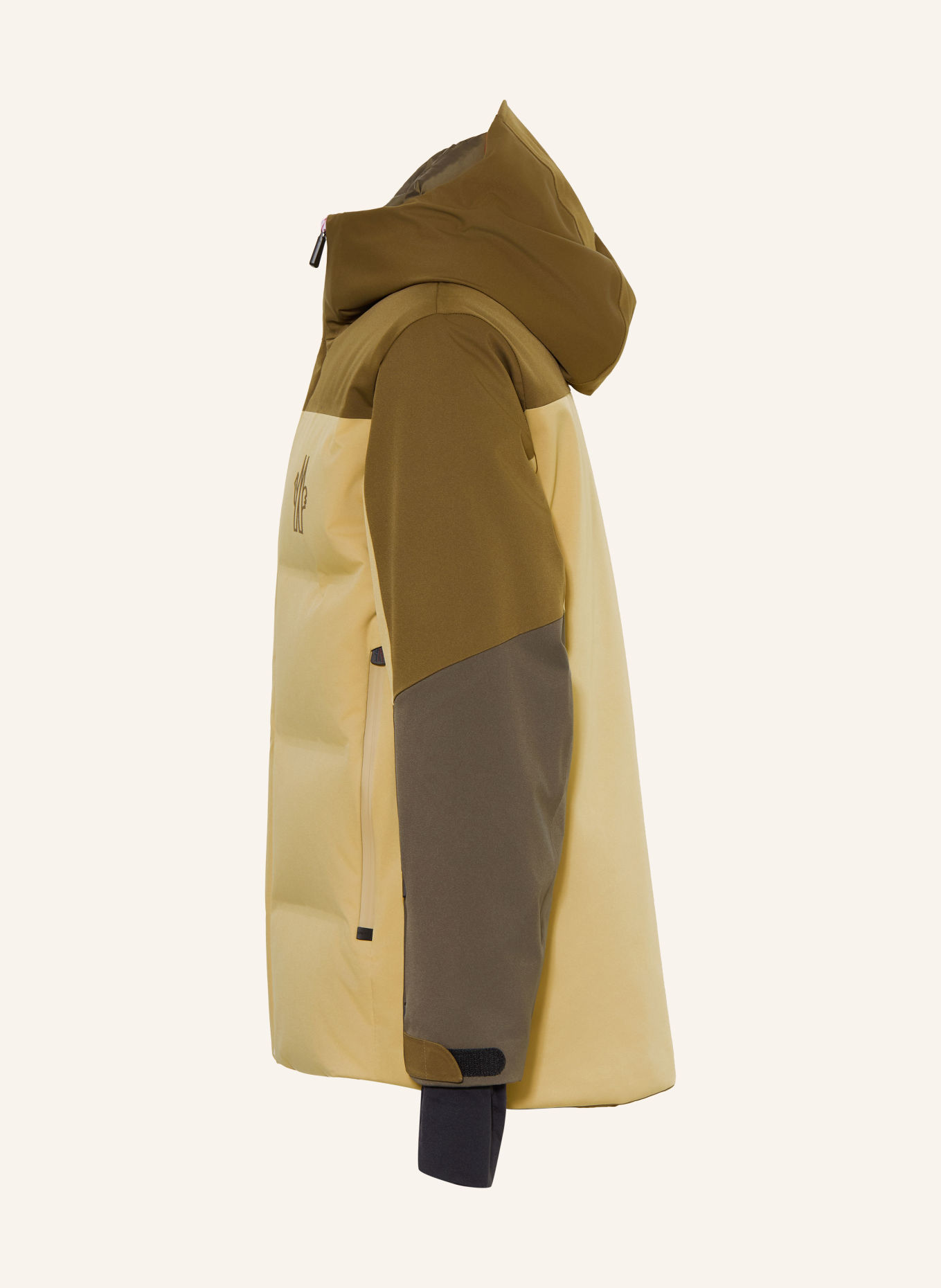 MONCLER enfant Veste de ski en duvet NEW MONTMIRAL: MARRON FONCÉ / MARRON CLAIR / KAKI