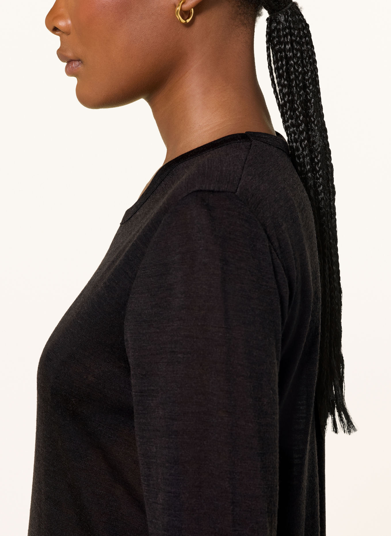 lilienfels Longsleeve: ZWART