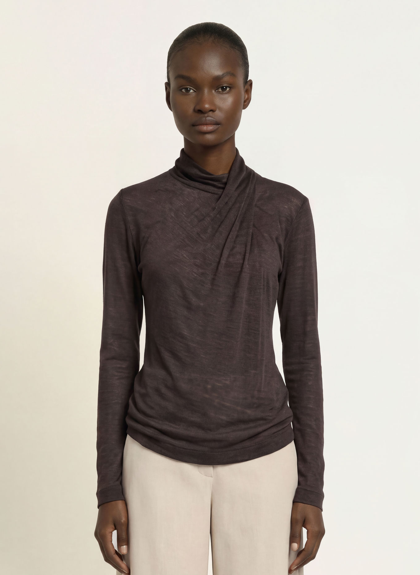 lilienfels Longsleeve: DUNKELBRAUN