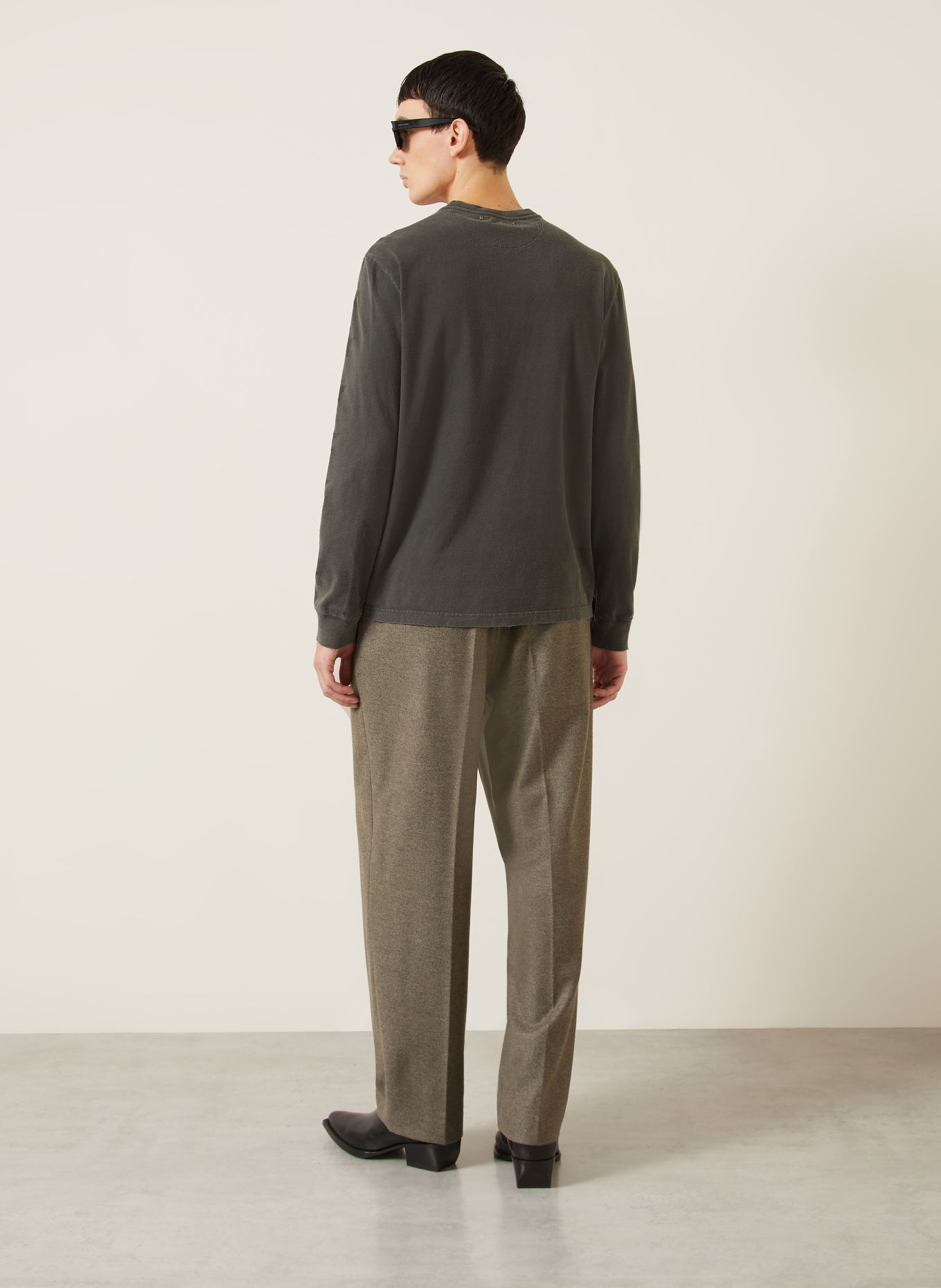 GOLDEN GOOSE Longsleeve: DONKERGRIJS