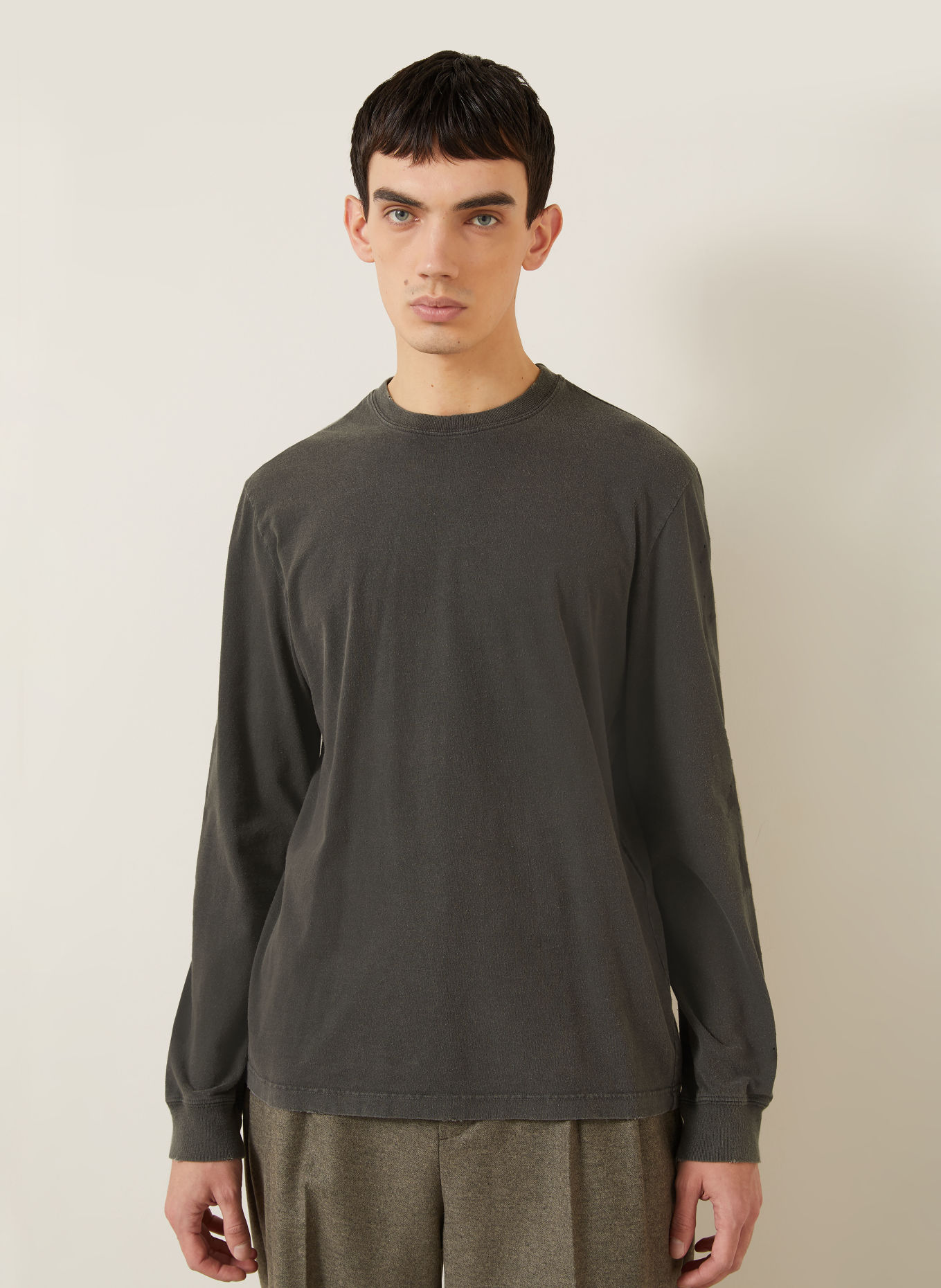 GOLDEN GOOSE Longsleeve: DONKERGRIJS
