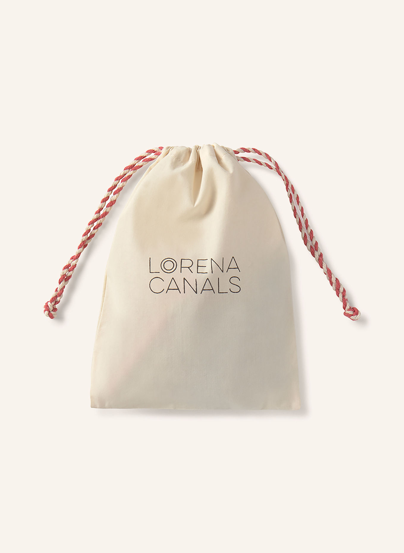 LORENA CANALS 4er-Set Dekoanhänger: ROT / BRAUN / CREME