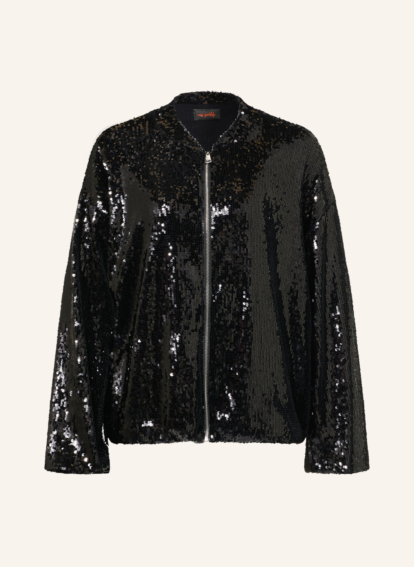 miss goodlife Blouson met pailletten: ZWART