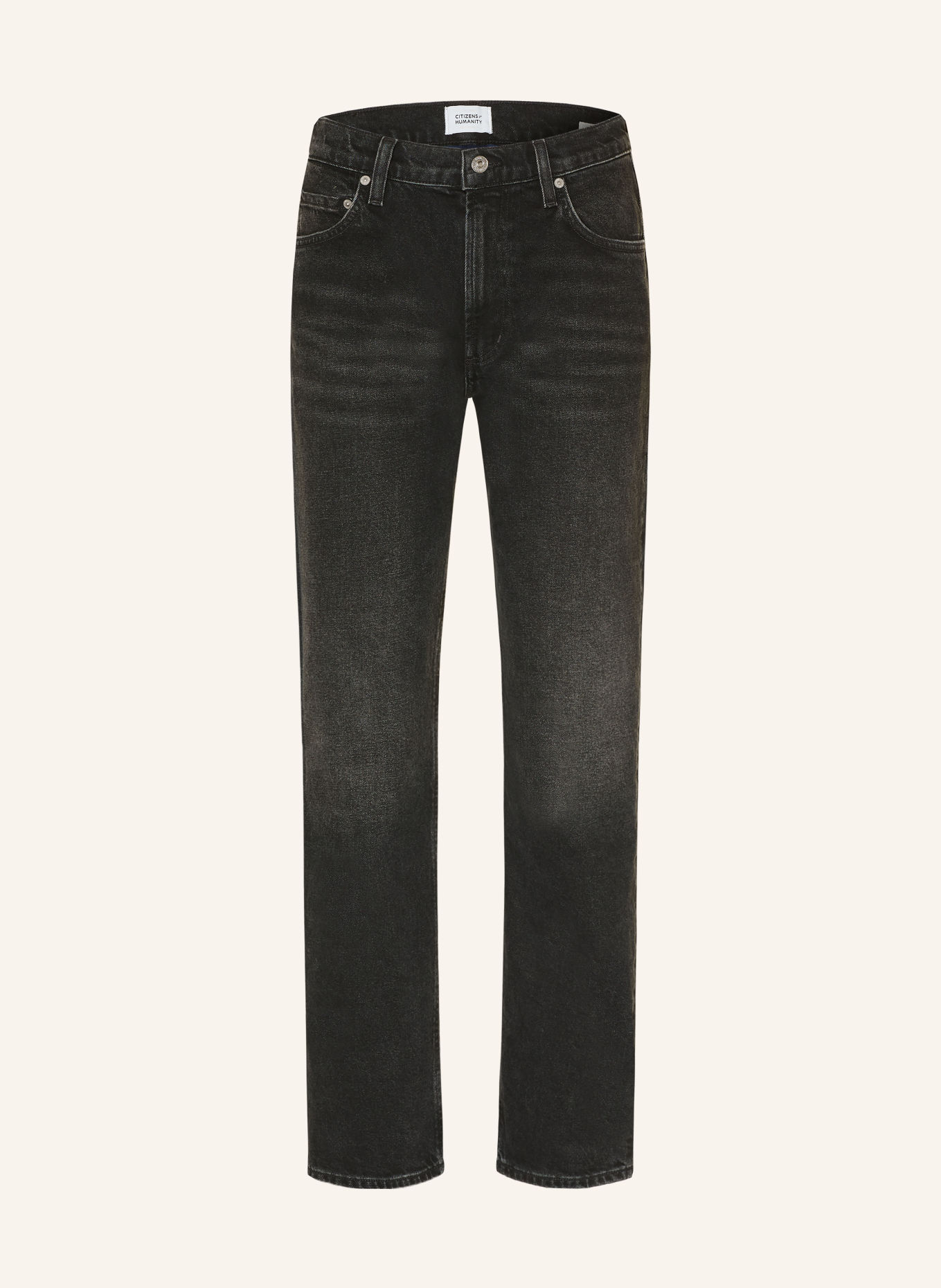 CITIZENS of HUMANITY Straight Jeans SAVANNAH CIGARETTE: STOMY STORMY (DK BLACK CLEAN)