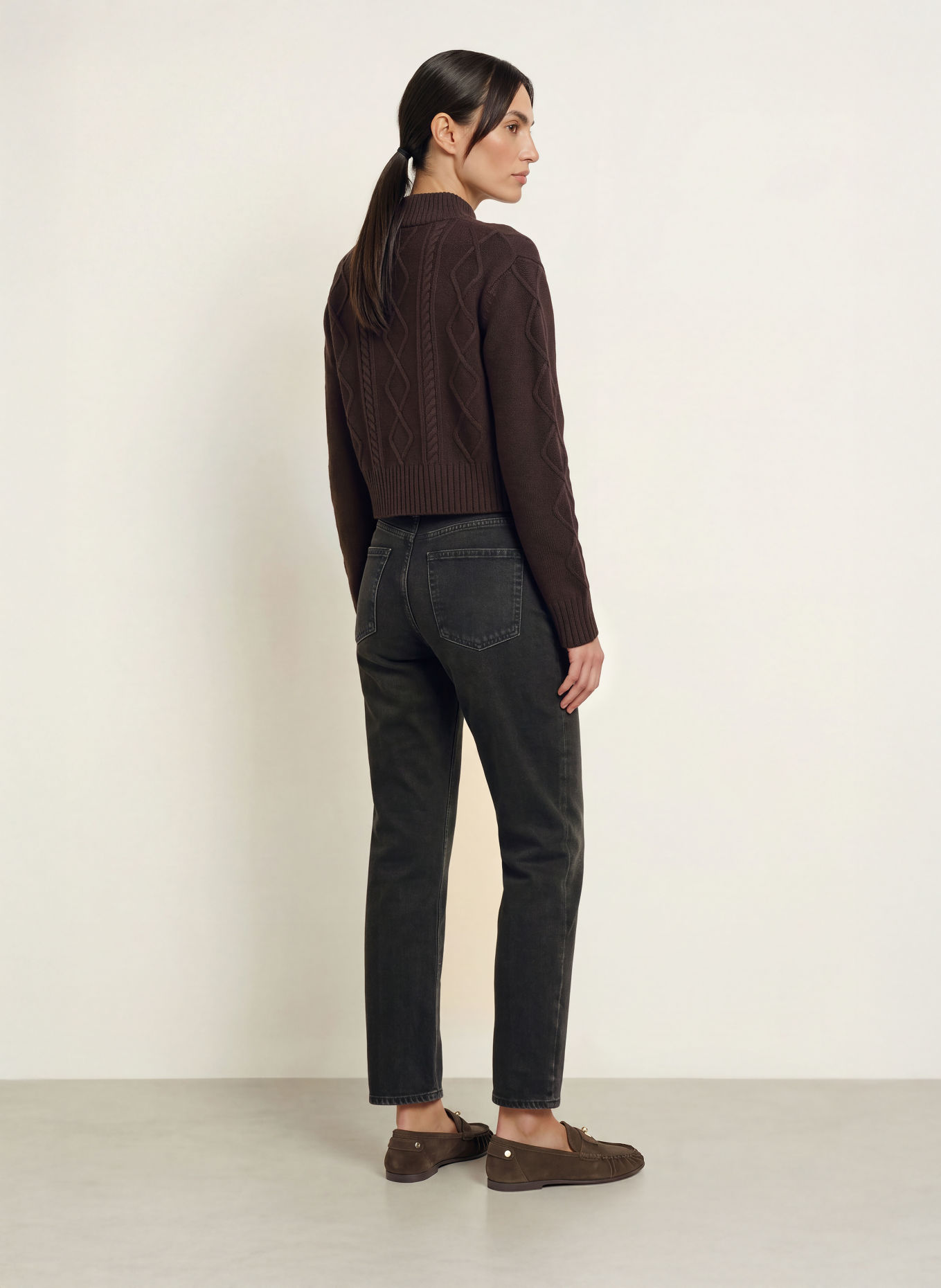 CITIZENS of HUMANITY Straight Jeans SAVANNAH CIGARETTE: STOMY STORMY (DK BLACK CLEAN)
