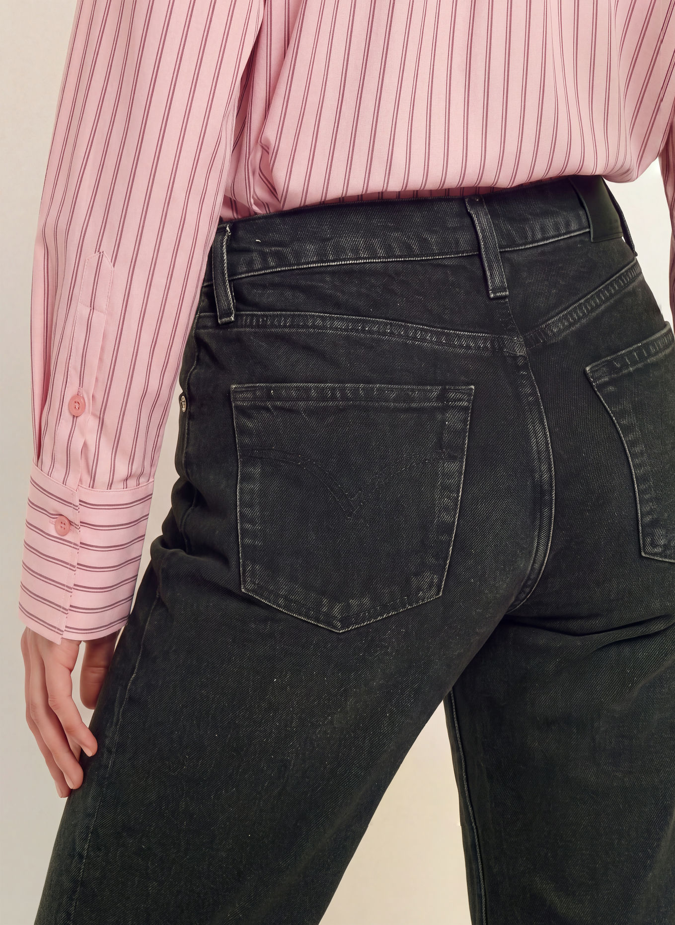 CITIZENS of HUMANITY Straight Jeans SAVANNAH CIGARETTE: STOMY STORMY (DK BLACK CLEAN)