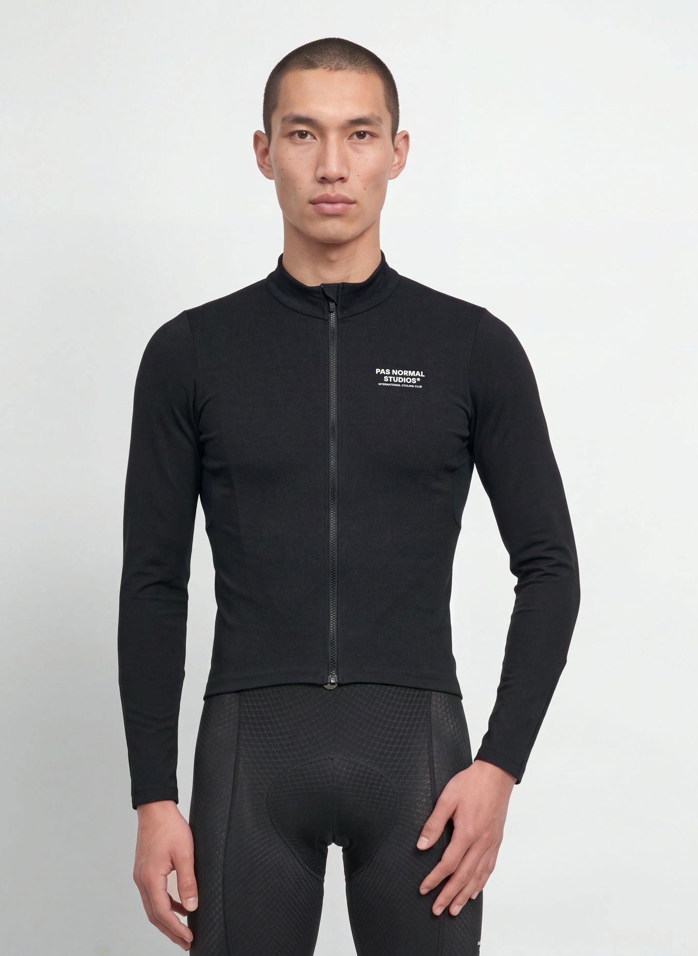 PAS NORMAL STUDIOS MECHANISM THERMAL LONG Cycling jersey: BLACK