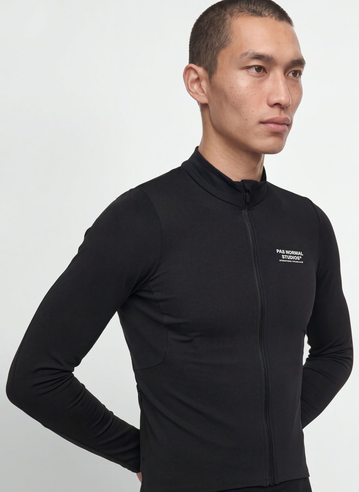 PAS NORMAL STUDIOS MECHANISM THERMAL LONG Cycling jersey: BLACK