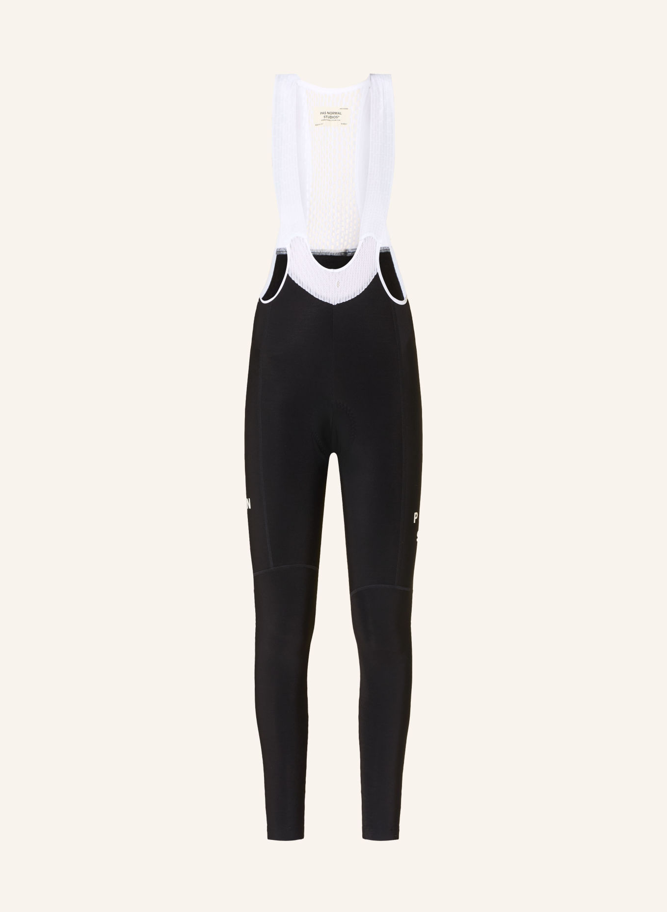 PAS NORMAL STUDIOS Softshell-Radhose MECHANISM mit Trägern und gepolstertem Einsatz: SCHWARZ