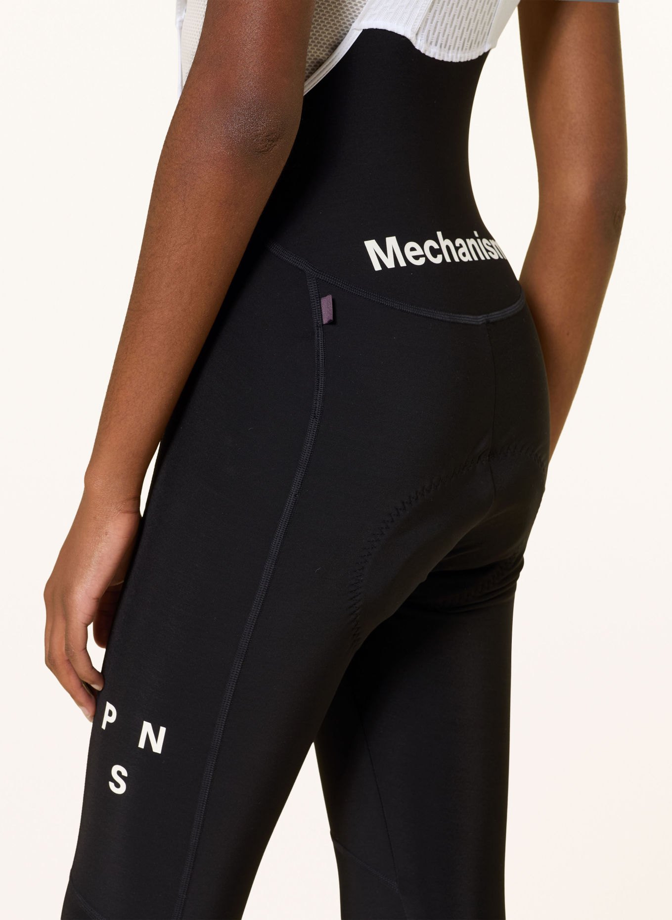 PAS NORMAL STUDIOS Softshell-Radhose MECHANISM mit Trägern und gepolstertem Einsatz: SCHWARZ