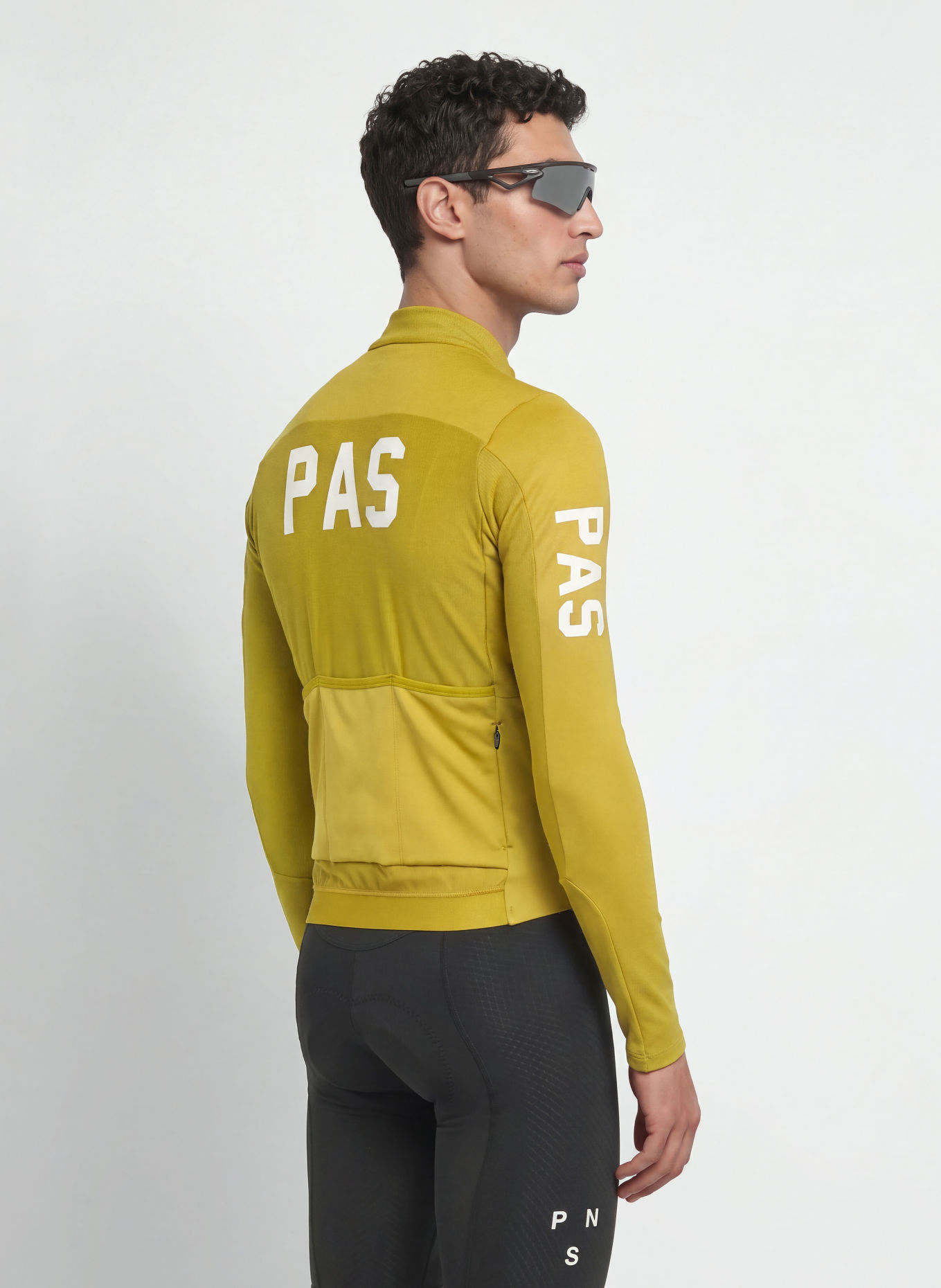 PAS NORMAL STUDIOS PAS MECHANISM THERMAL Cycling jersey: LIGHT GREEN / WHITE