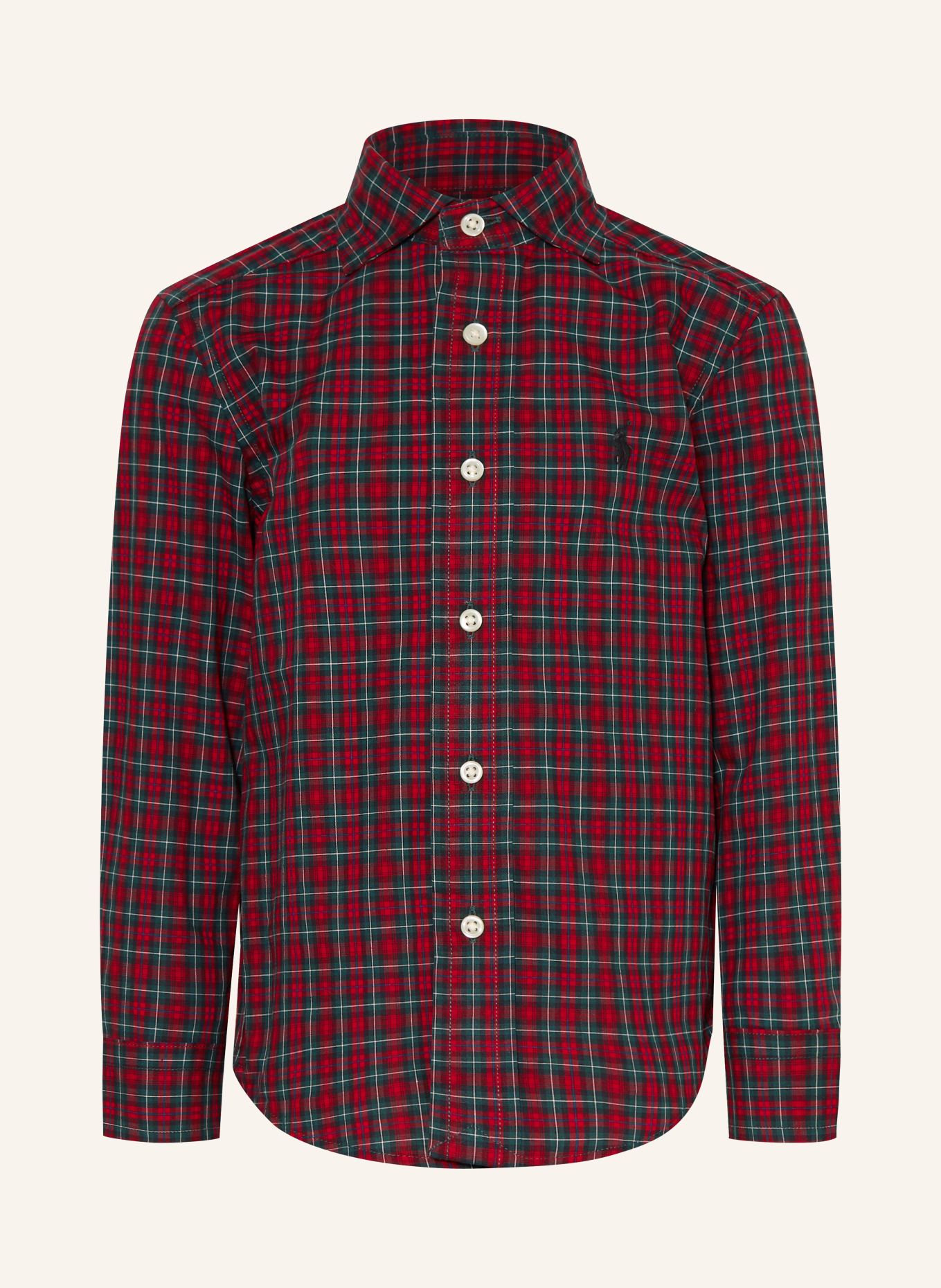 POLO RALPH LAUREN Chemise: ROUGE / GROEN / BLEU