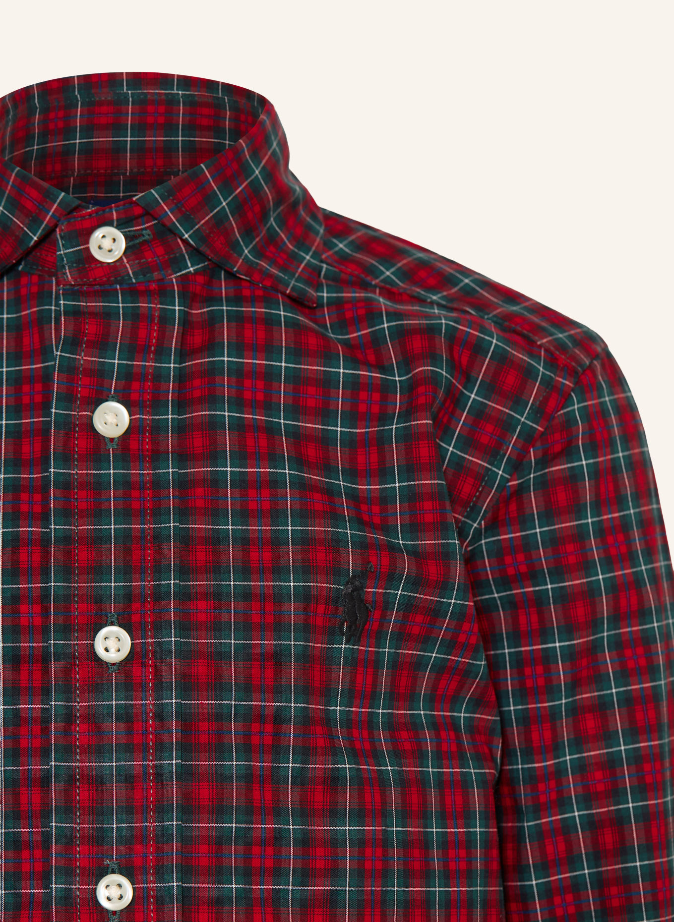POLO RALPH LAUREN Chemise: ROUGE / GROEN / BLEU