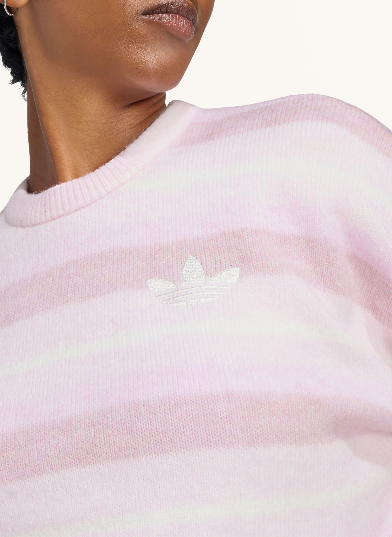 adidas Originals Sweter KNIT ESSENTIALS: JASNORÓŻOWY / BLADORÓŻOWY / KREMOWY