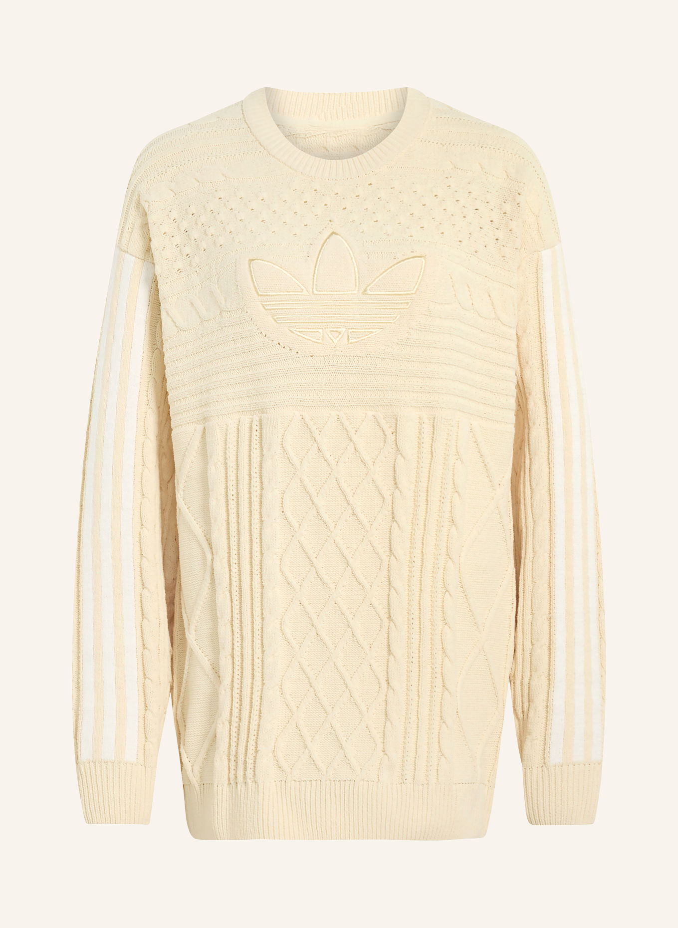 adidas Originals Sweter 70S TREFOIL: KREMOWY