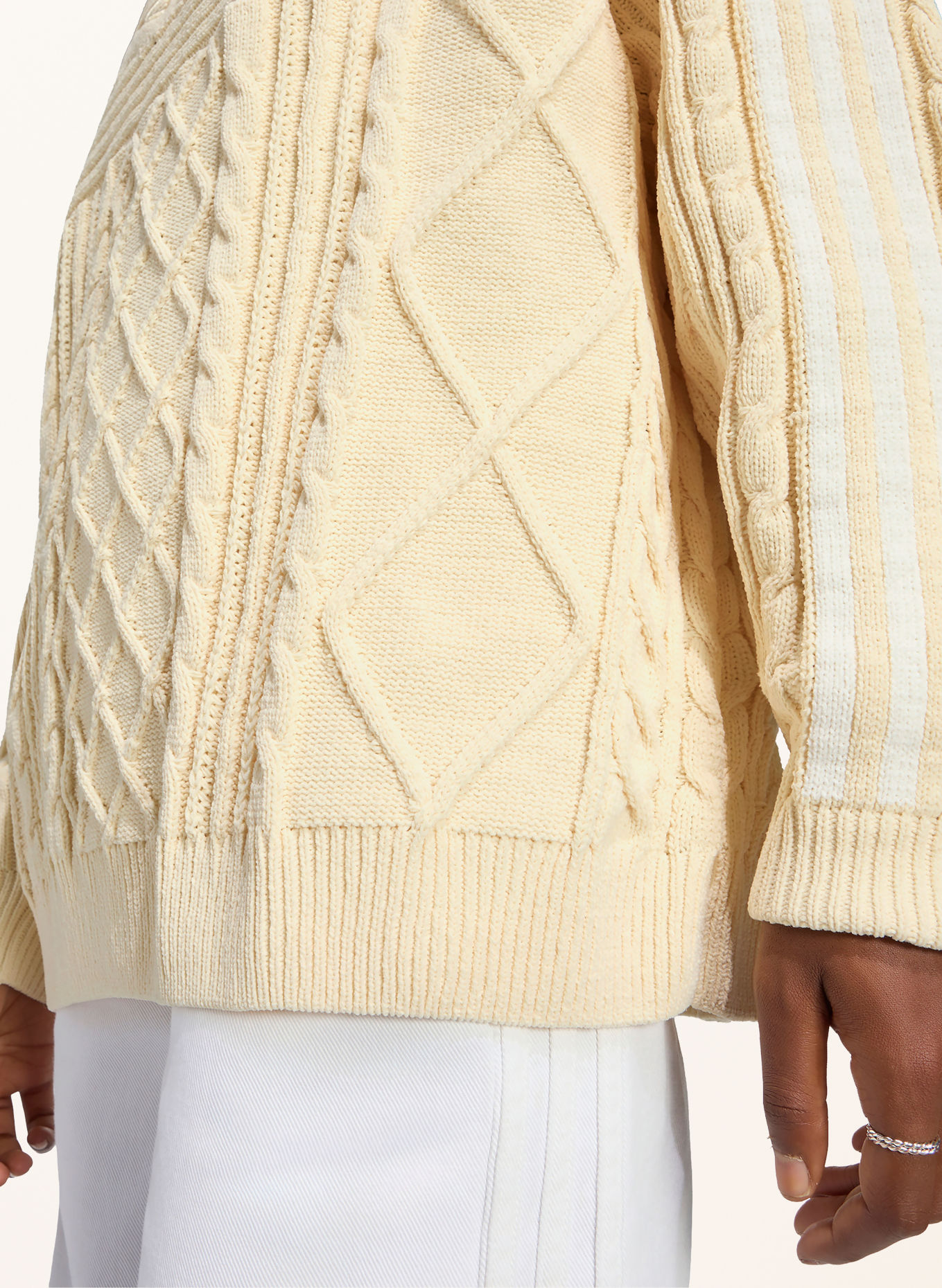 adidas Originals Sweter 70S TREFOIL: KREMOWY
