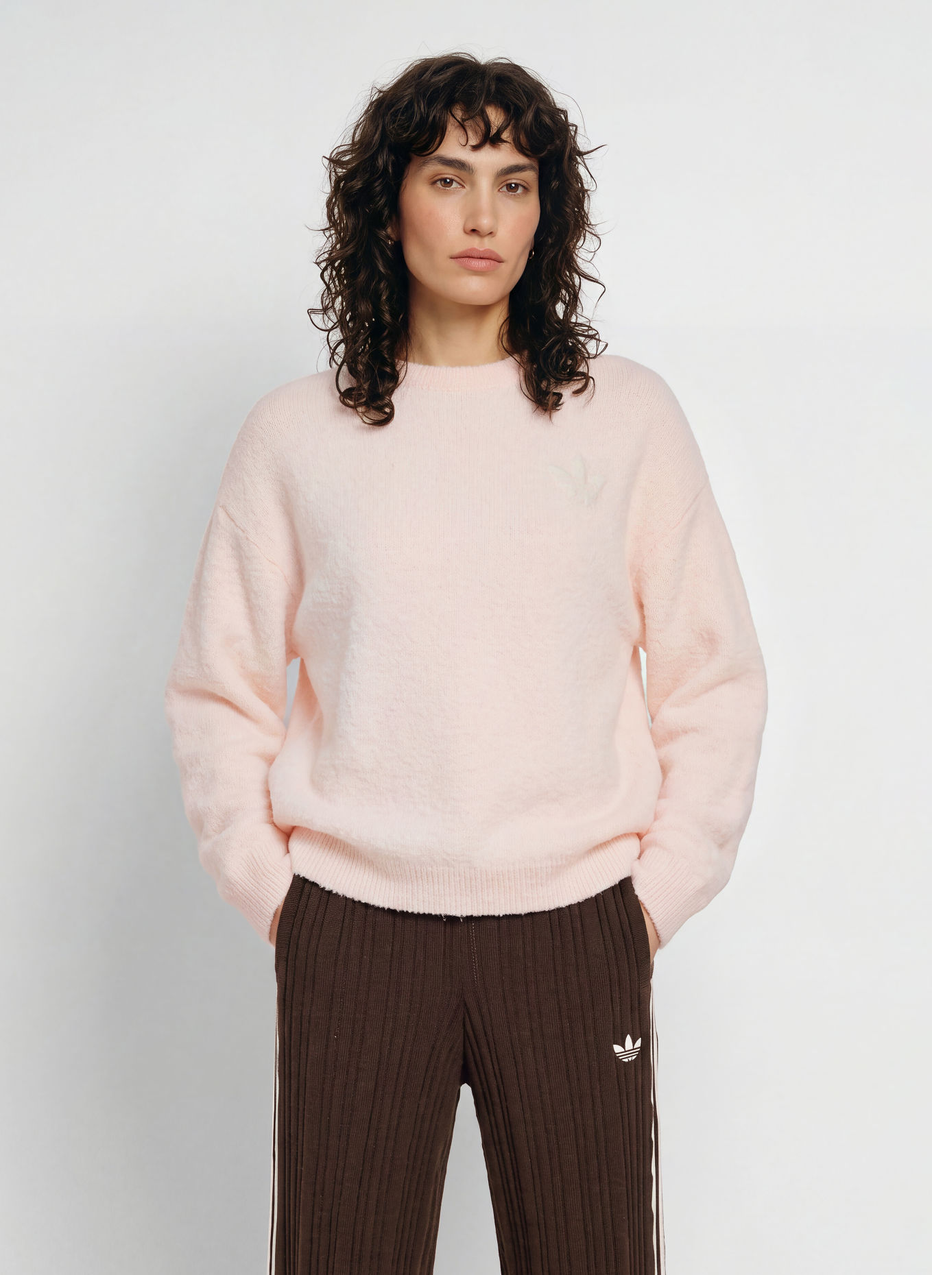 adidas Originals KNIT ESSENTIALS Sweaters: LIGHT PINK