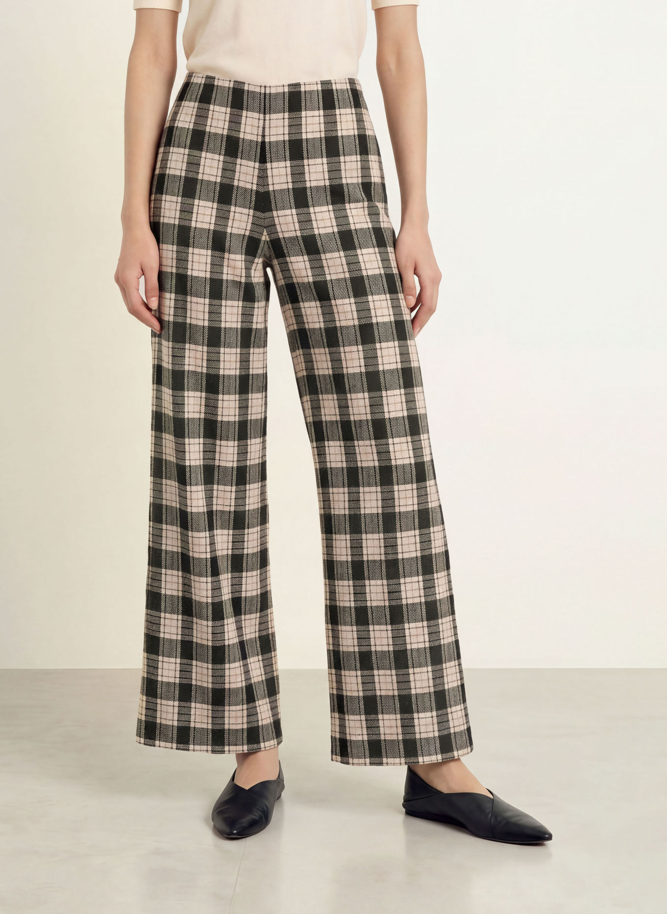 Miss Lagotte Marlene-broek FEEL GOOD TODAY: BEIGE / BRUIN / ZWART