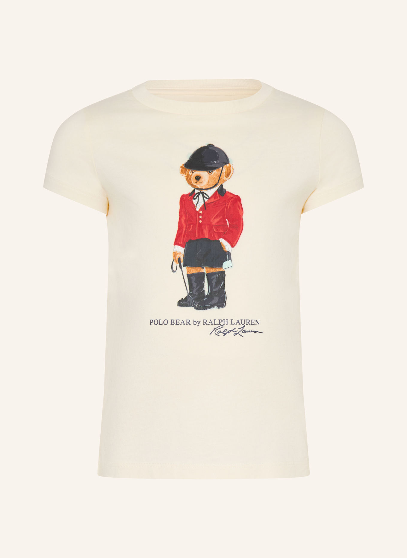 POLO RALPH LAUREN T-shirt: CREAM / RED / BLACK