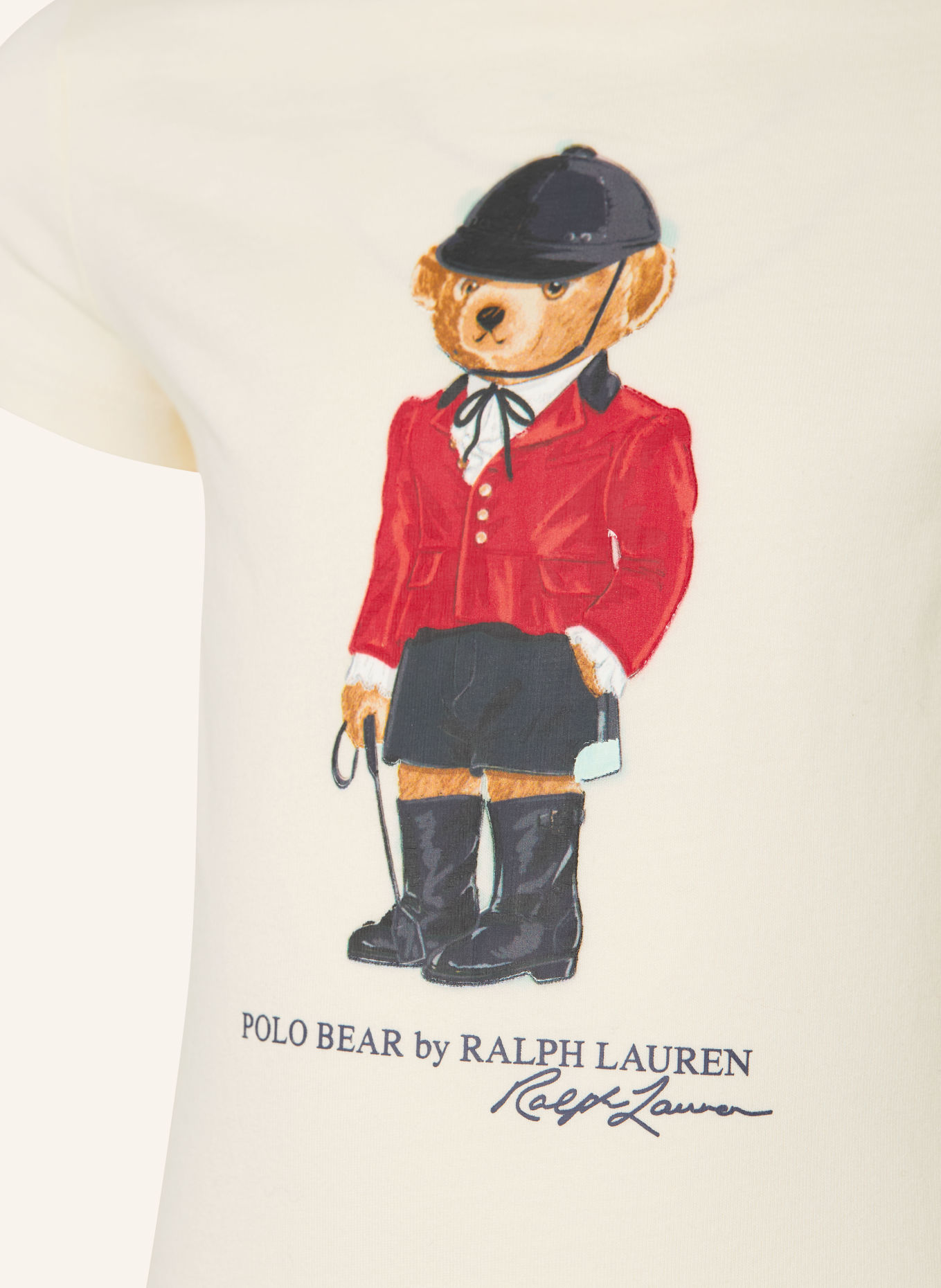 POLO RALPH LAUREN T-shirt: CREAM / RED / BLACK