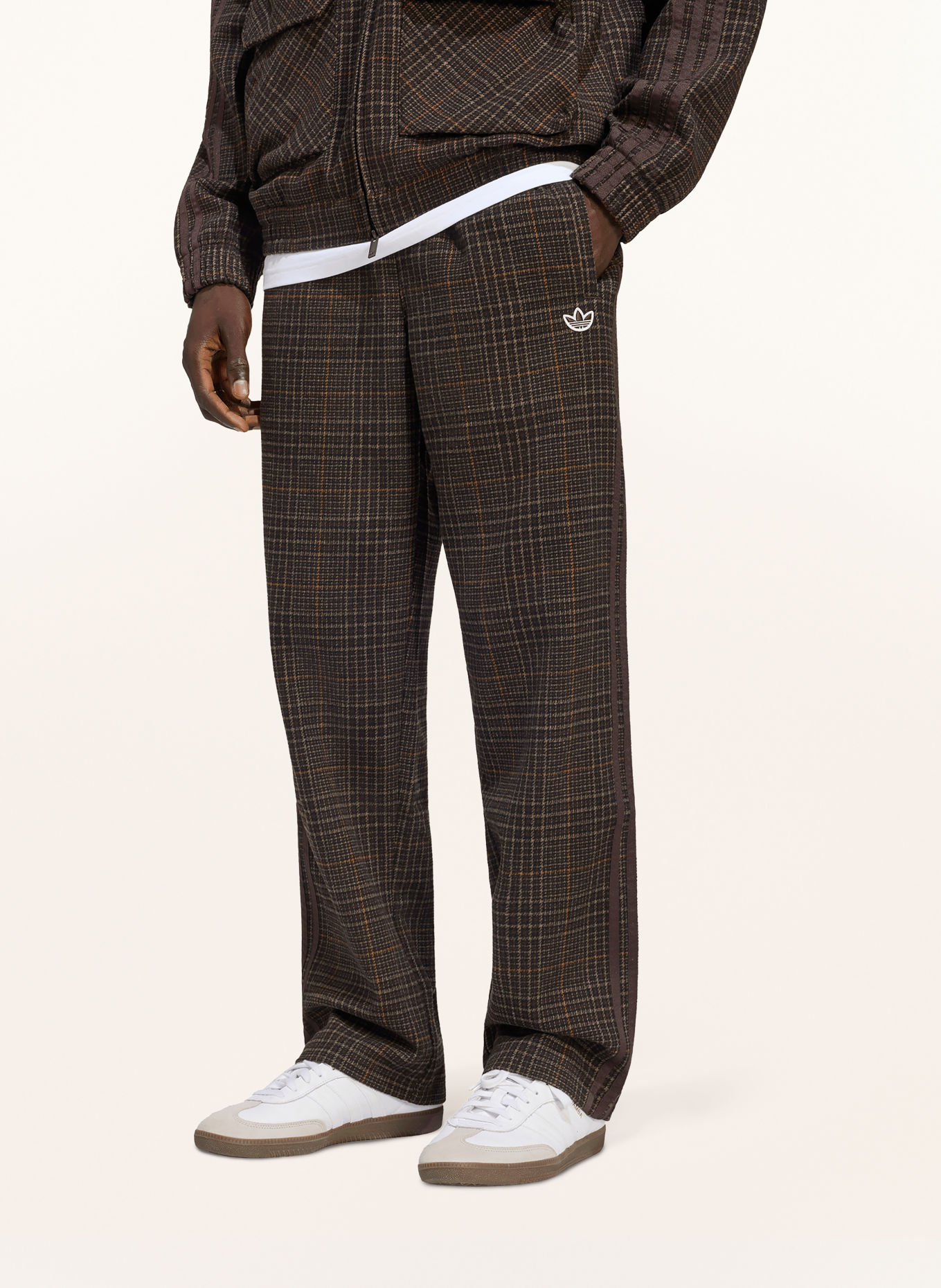 adidas Originals FIREBIRD Track pants: DARK BROWN / COGNAC / BEIGE