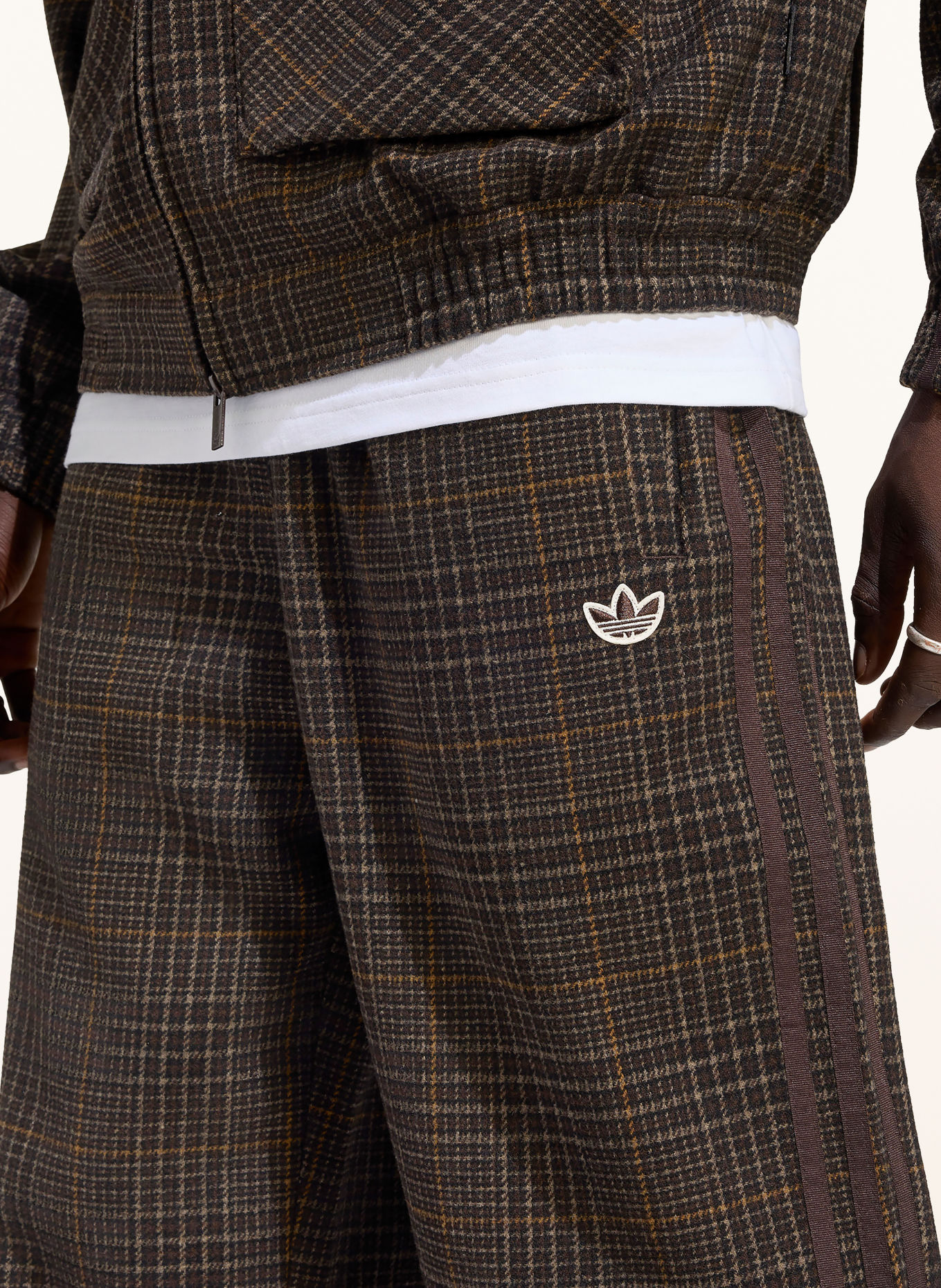 adidas Originals FIREBIRD Track pants: DARK BROWN / COGNAC / BEIGE