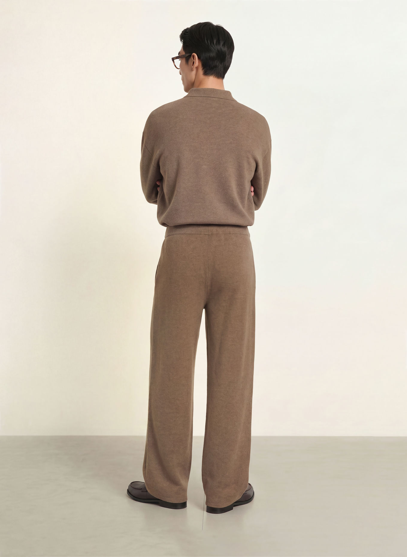 roberto collina Kalhoty PANTALONE z merino vlny: ČERNOŠEDÁ