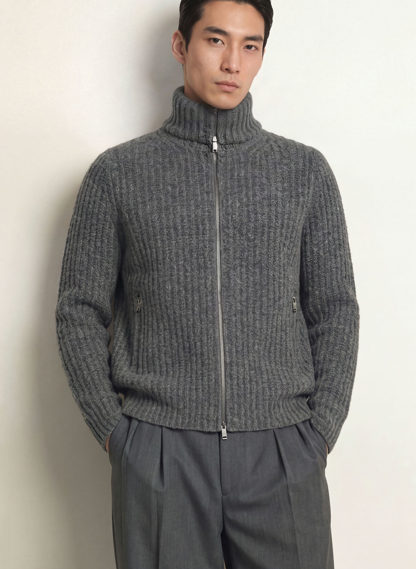 roberto collina Cardigan: DARK GRAY