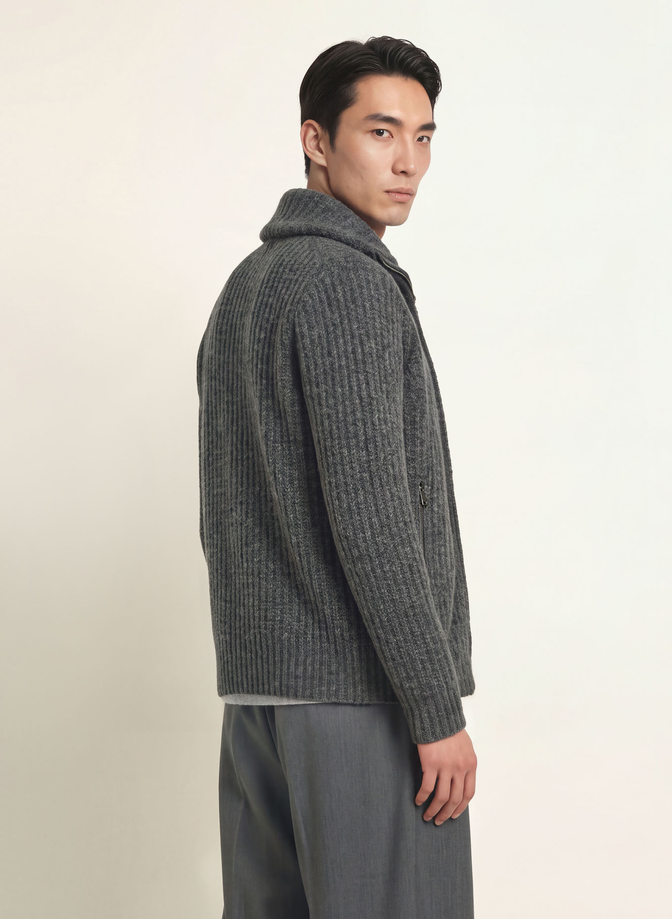 roberto collina Cardigan: DARK GRAY