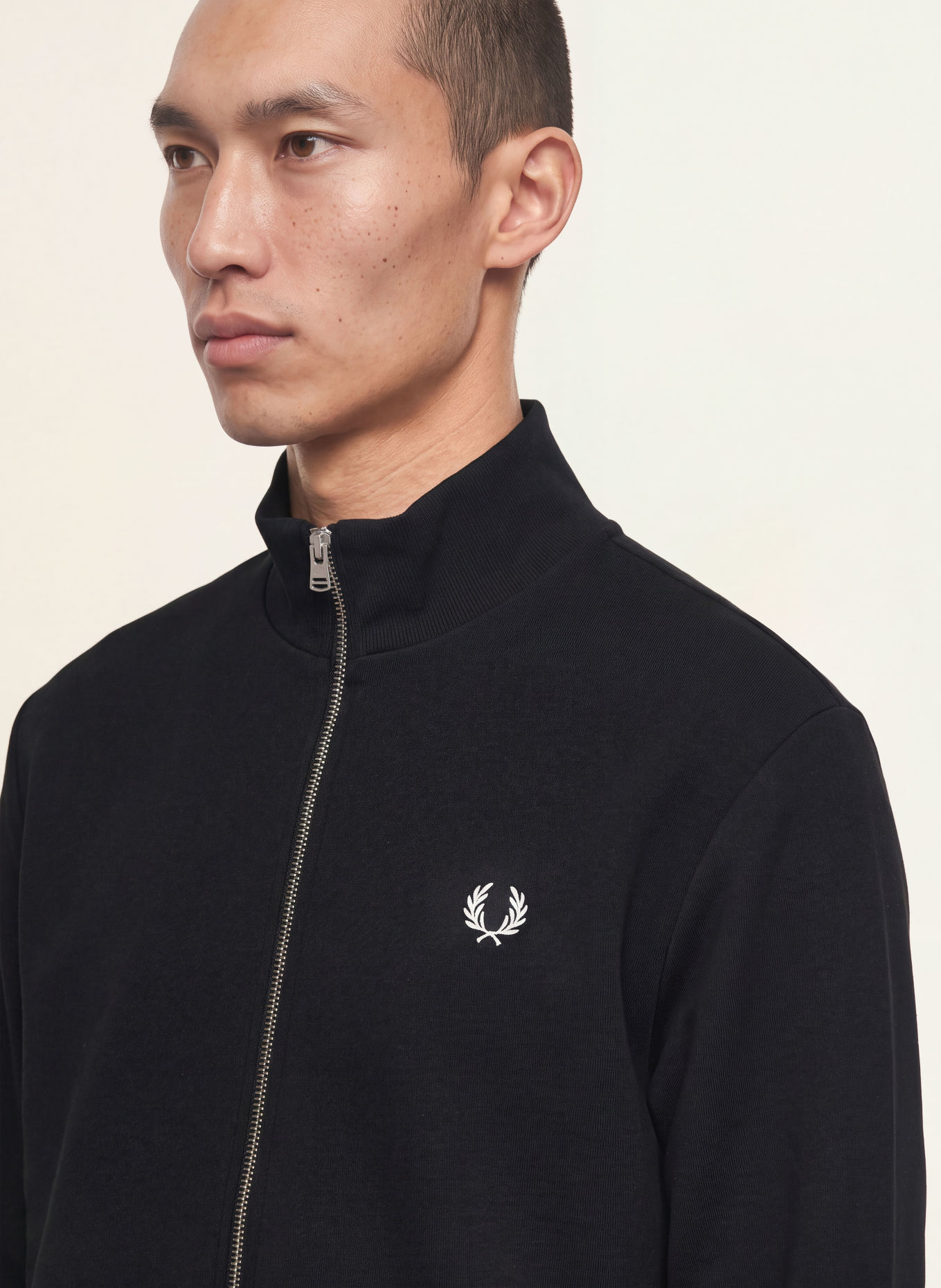 FRED PERRY Sweatvest: ZWART