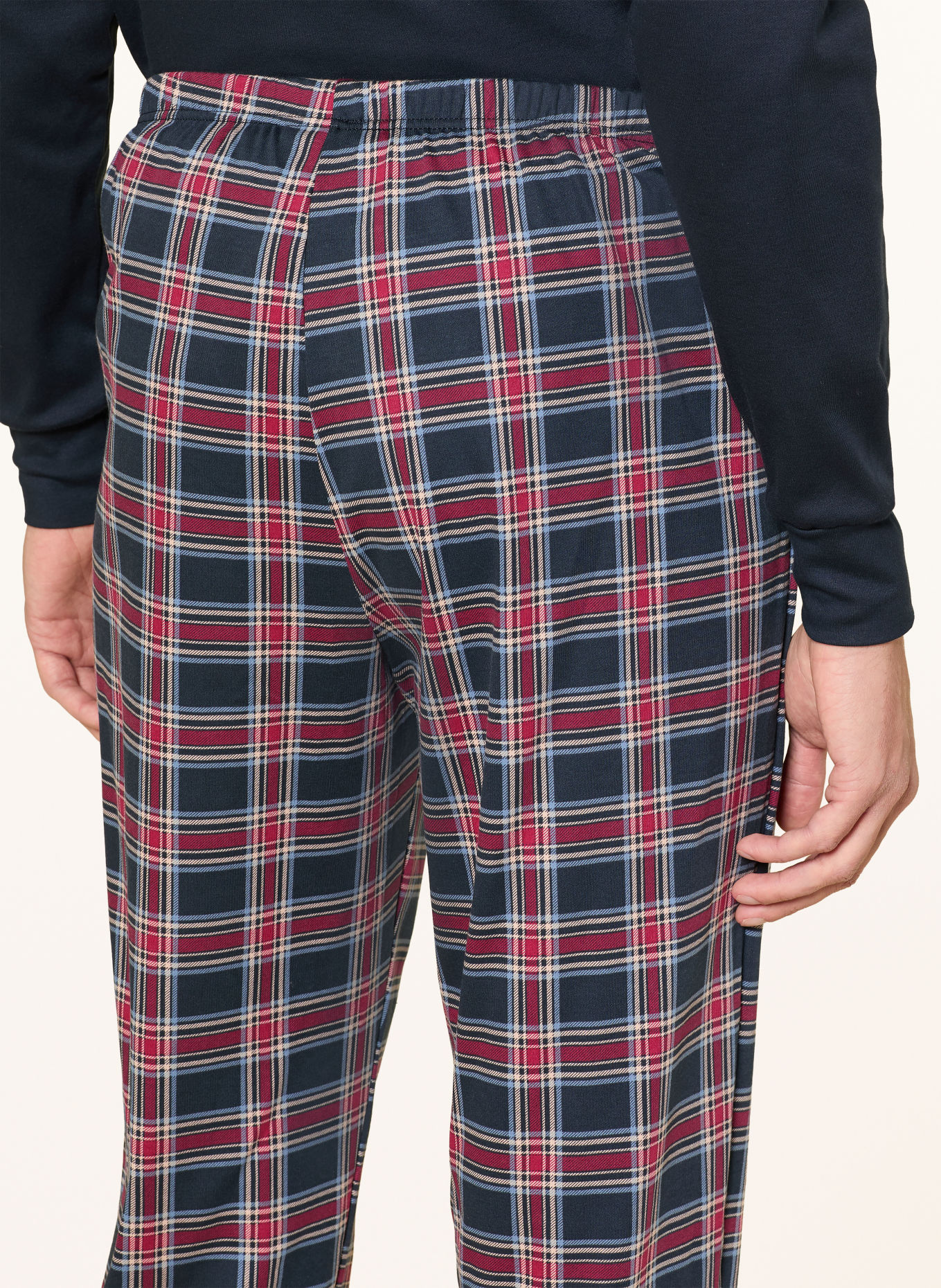 CALIDA FAMILY & FRIENDS Pajamas: DARK BLUE / DARK RED / LIGHT BLUE