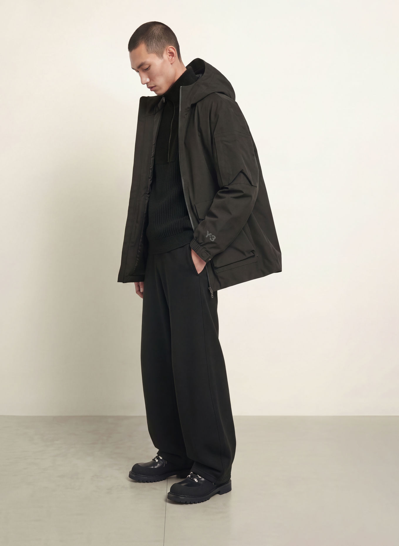 Y-3 Y-3 GTX Quilted Jacket: BLACK