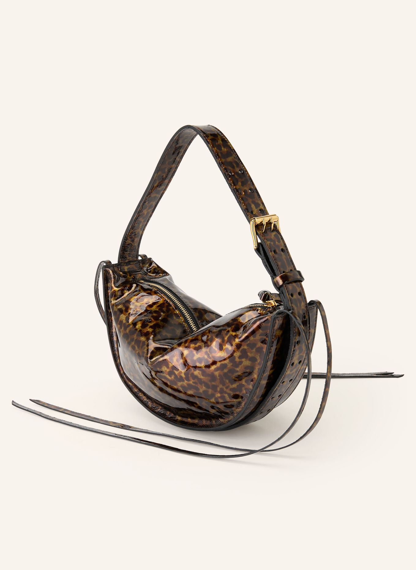 RADICA STUDIO AMACA MINI Handbag: BROWN / DARK YELLOW