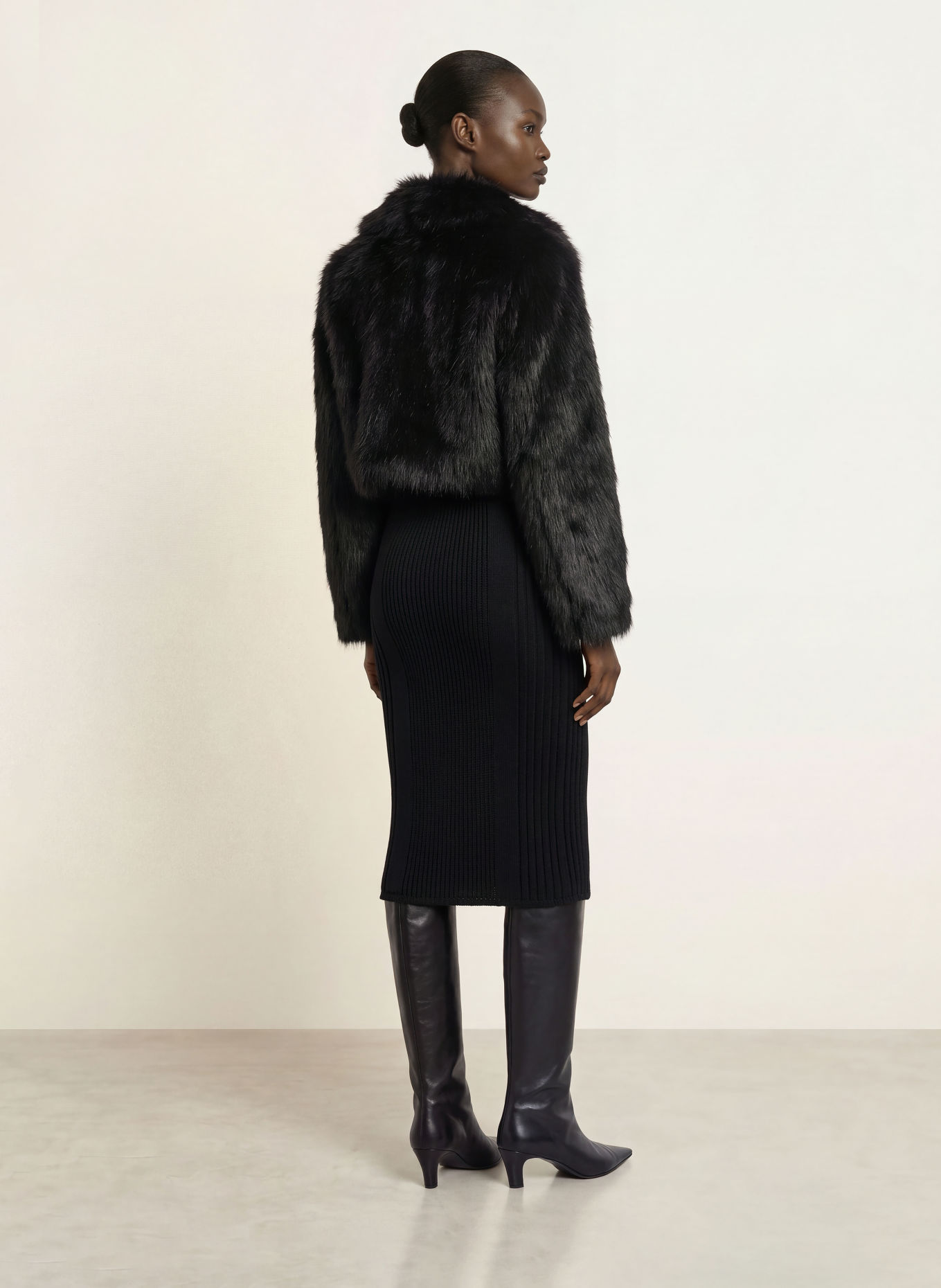 PATRIZIA PEPE Strickrock: SCHWARZ