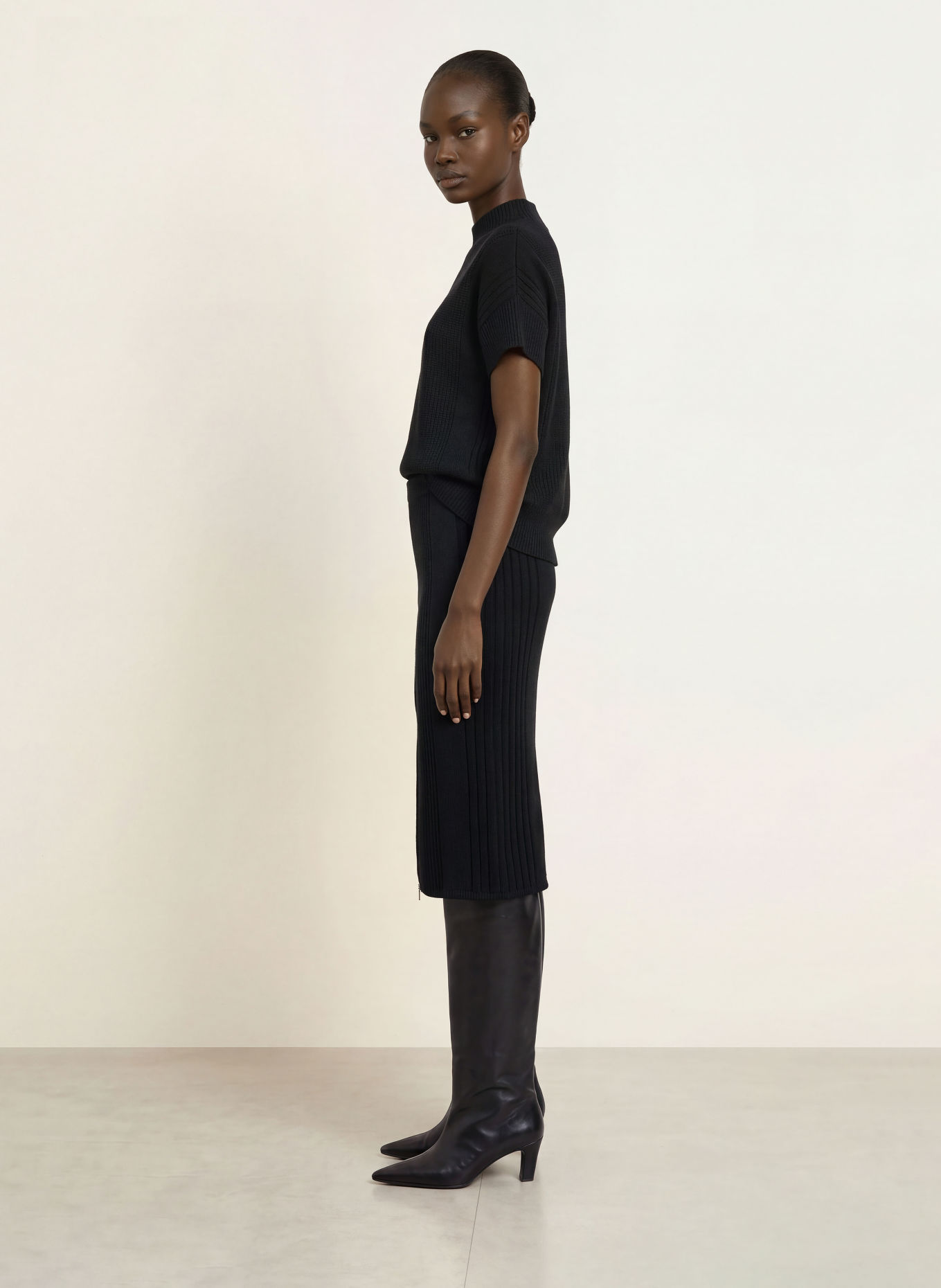 PATRIZIA PEPE Strickrock: SCHWARZ