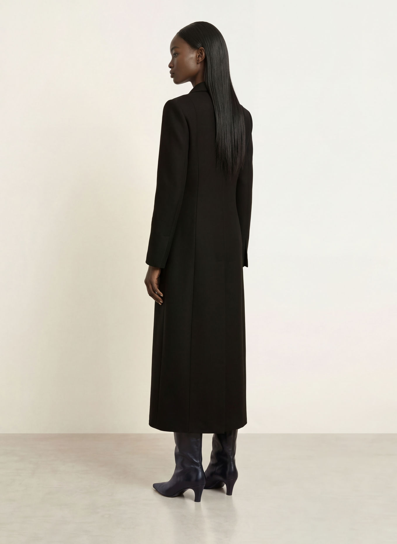 PATRIZIA PEPE Wool coat: BLACK