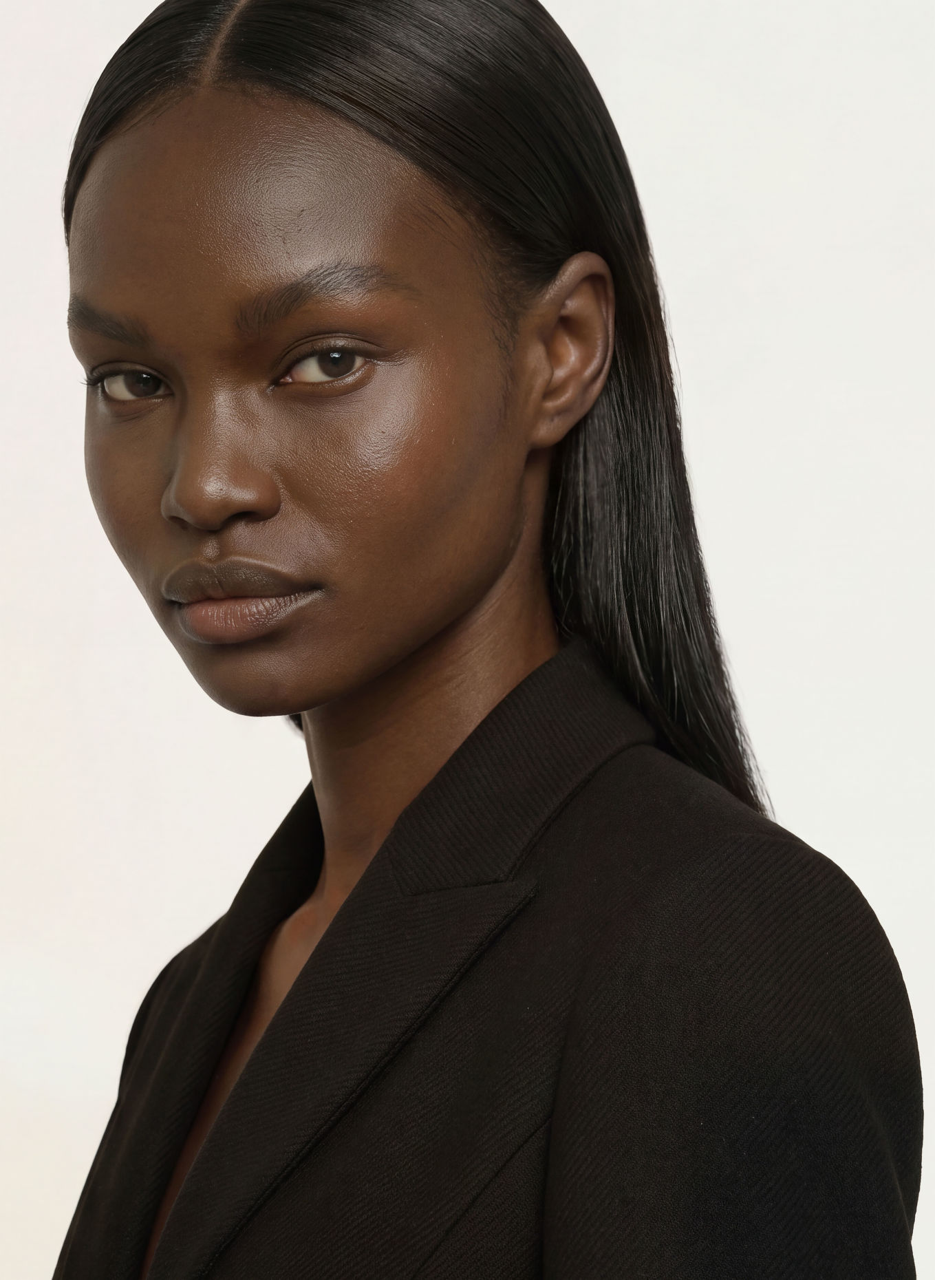 PATRIZIA PEPE Wool coat: BLACK