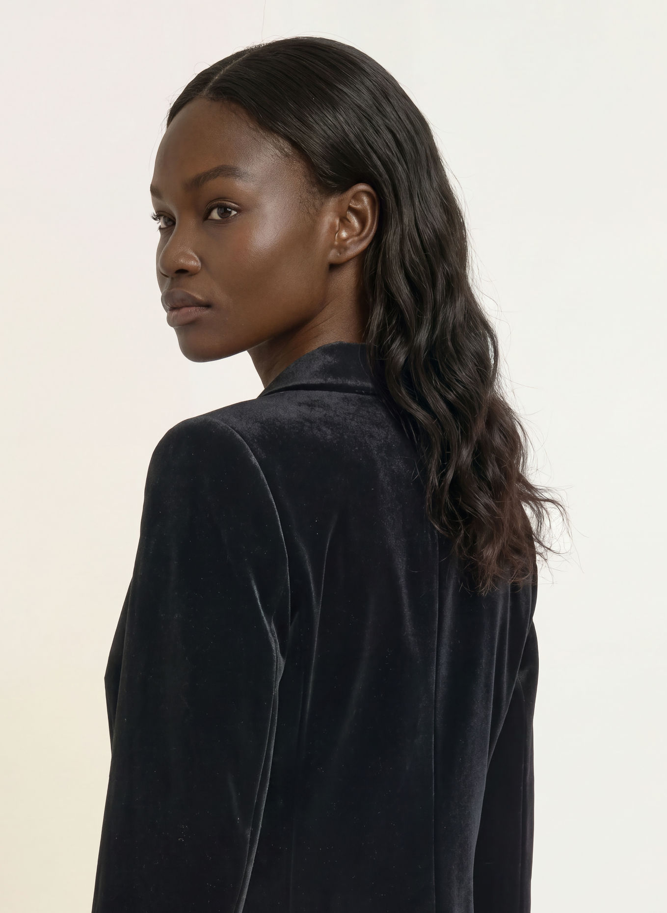 PATRIZIA PEPE Velvet Blazer: BLACK
