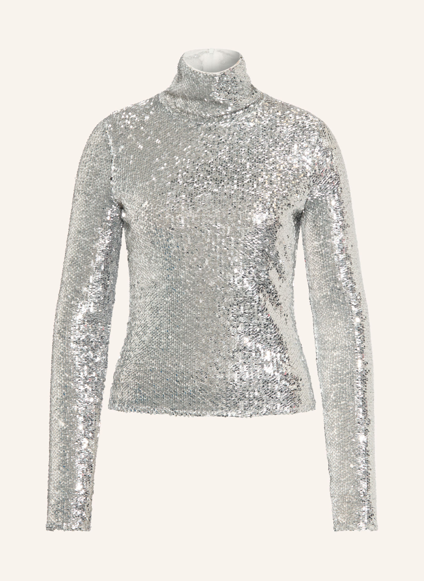 PATRIZIA PEPE Sequin Shirt blouse: SILVER