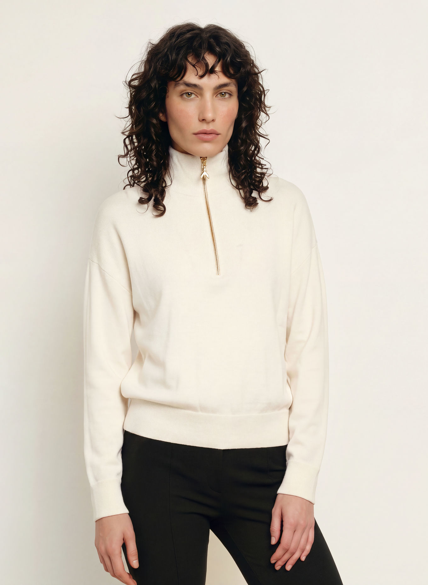 PATRIZIA PEPE Troyer: ECRU / GOLD