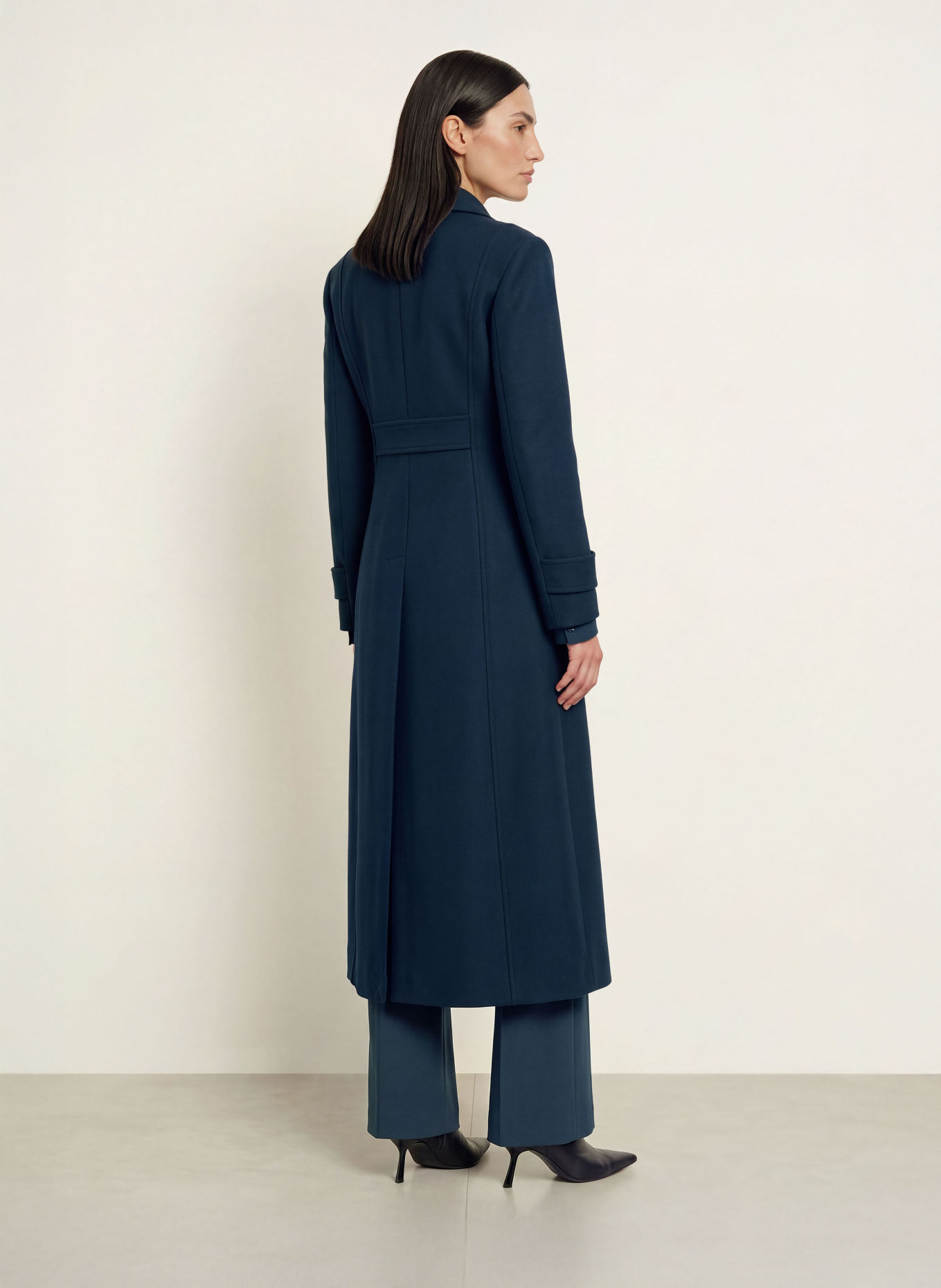 PATRIZIA PEPE Wool coat: DARK BLUE